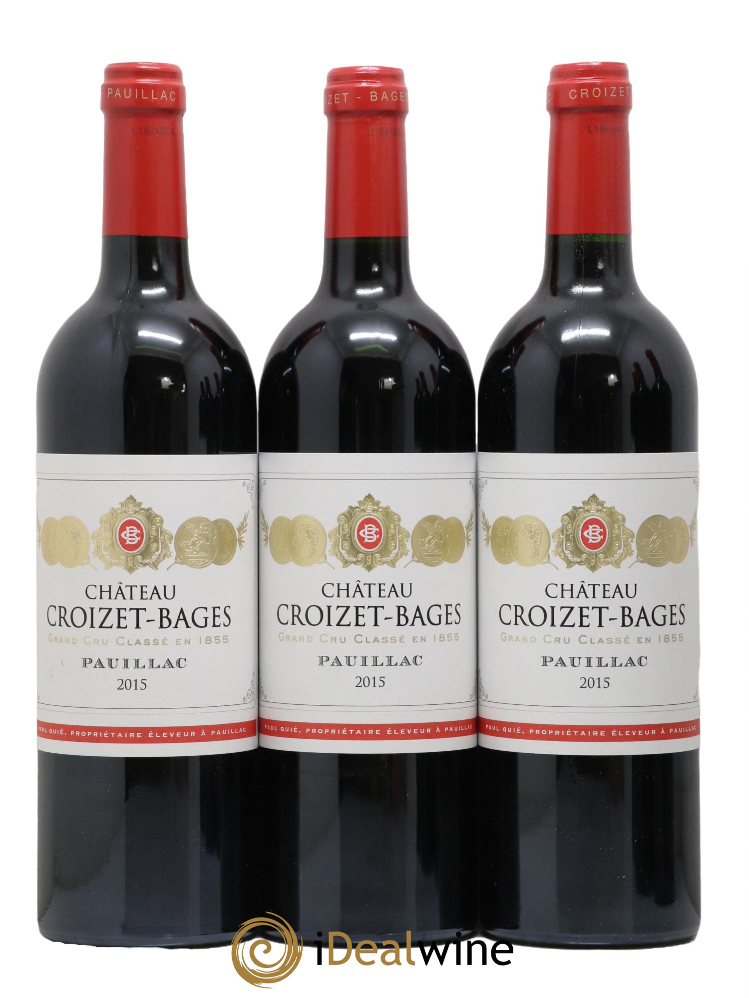Château Croizet Bages 5ème Grand Cru Classé 2015 - Lot de 12 bouteilles - 4
