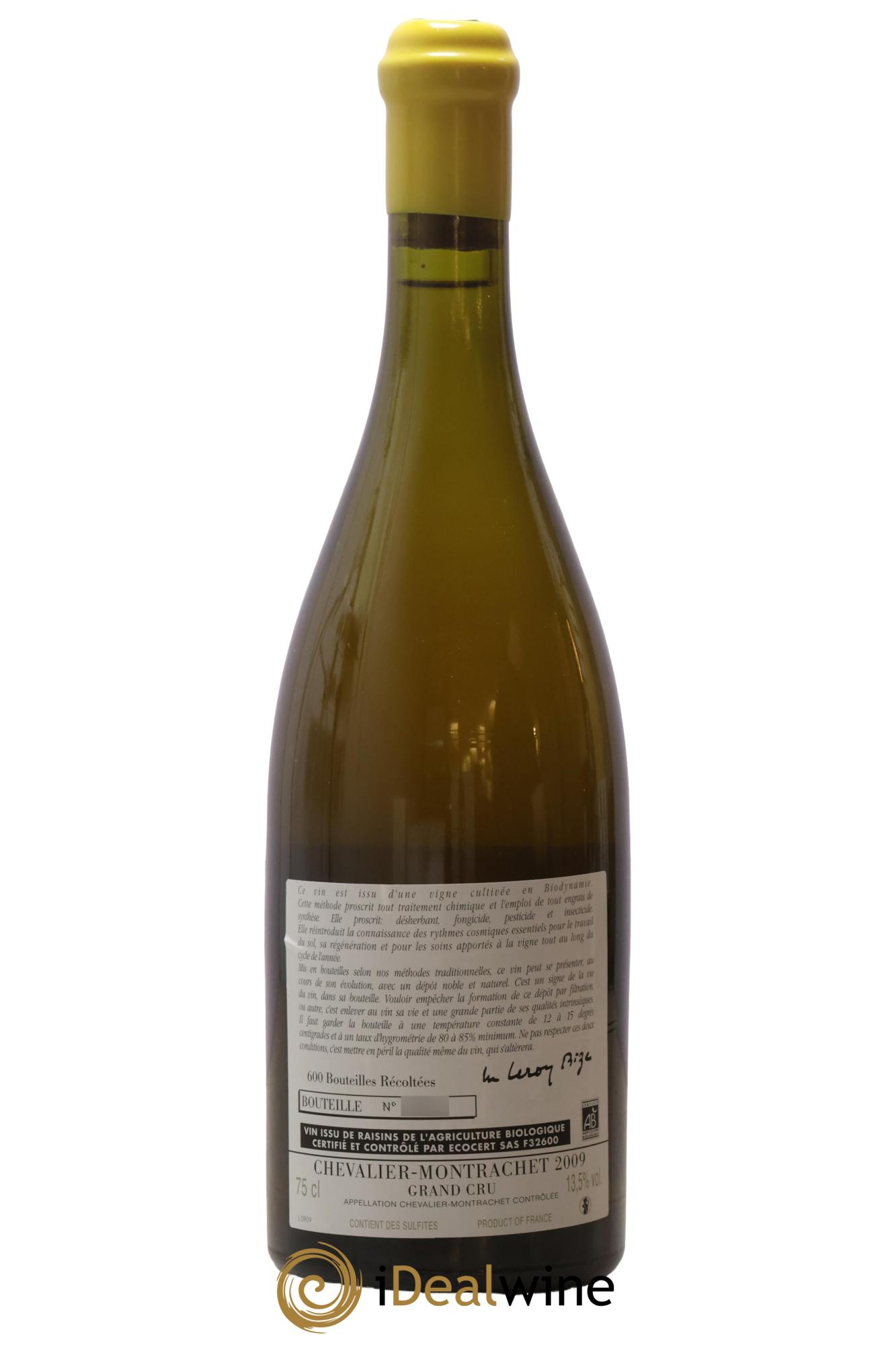 Chevalier-Montrachet Grand Cru d'Auvenay (Domaine) 2009 - Lot de 1 bouteille - 1