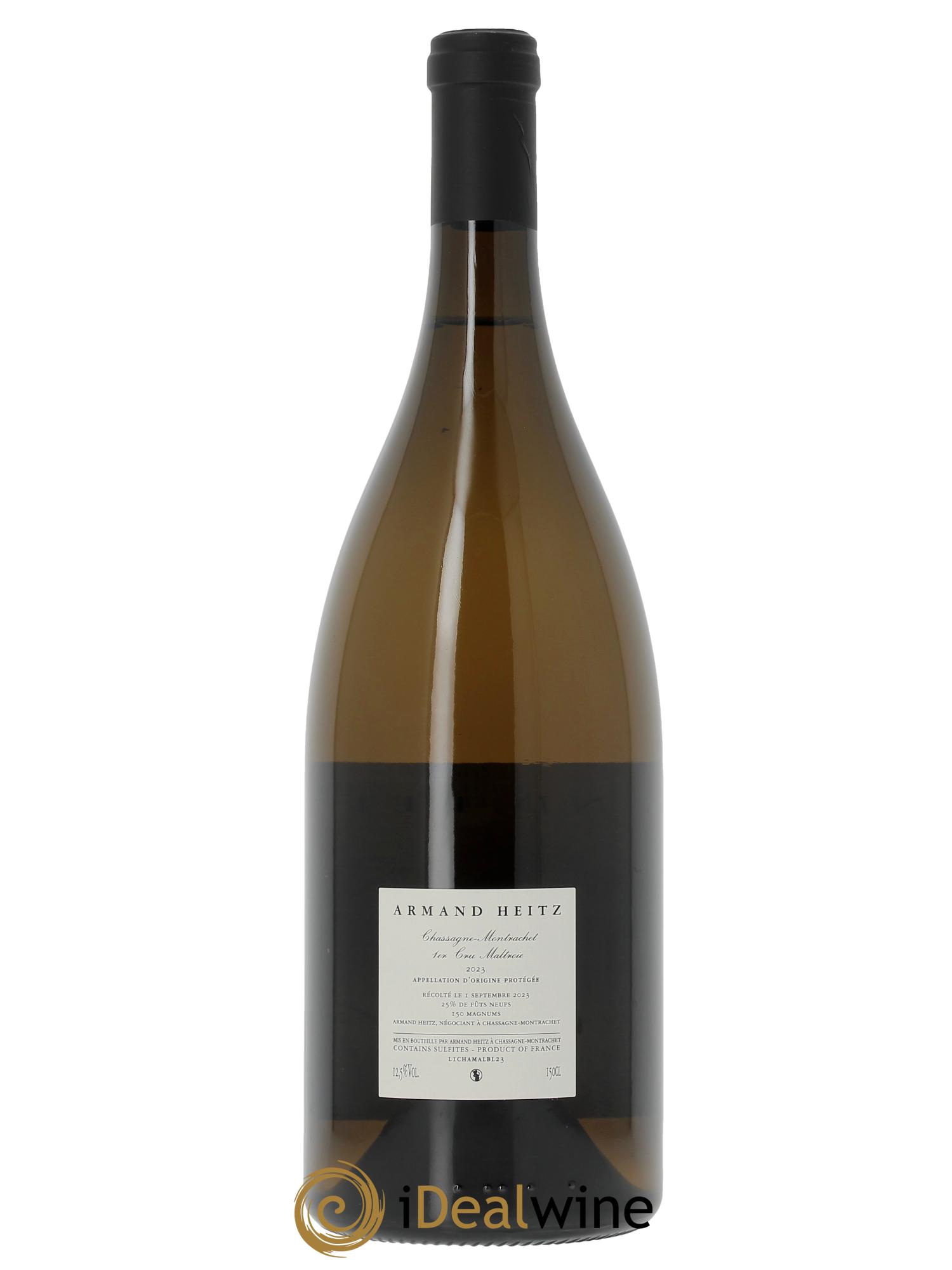Chassagne-Montrachet 1er Cru La Maltroie Armand Heitz 2023 - Lotto di 1 magnum - 1