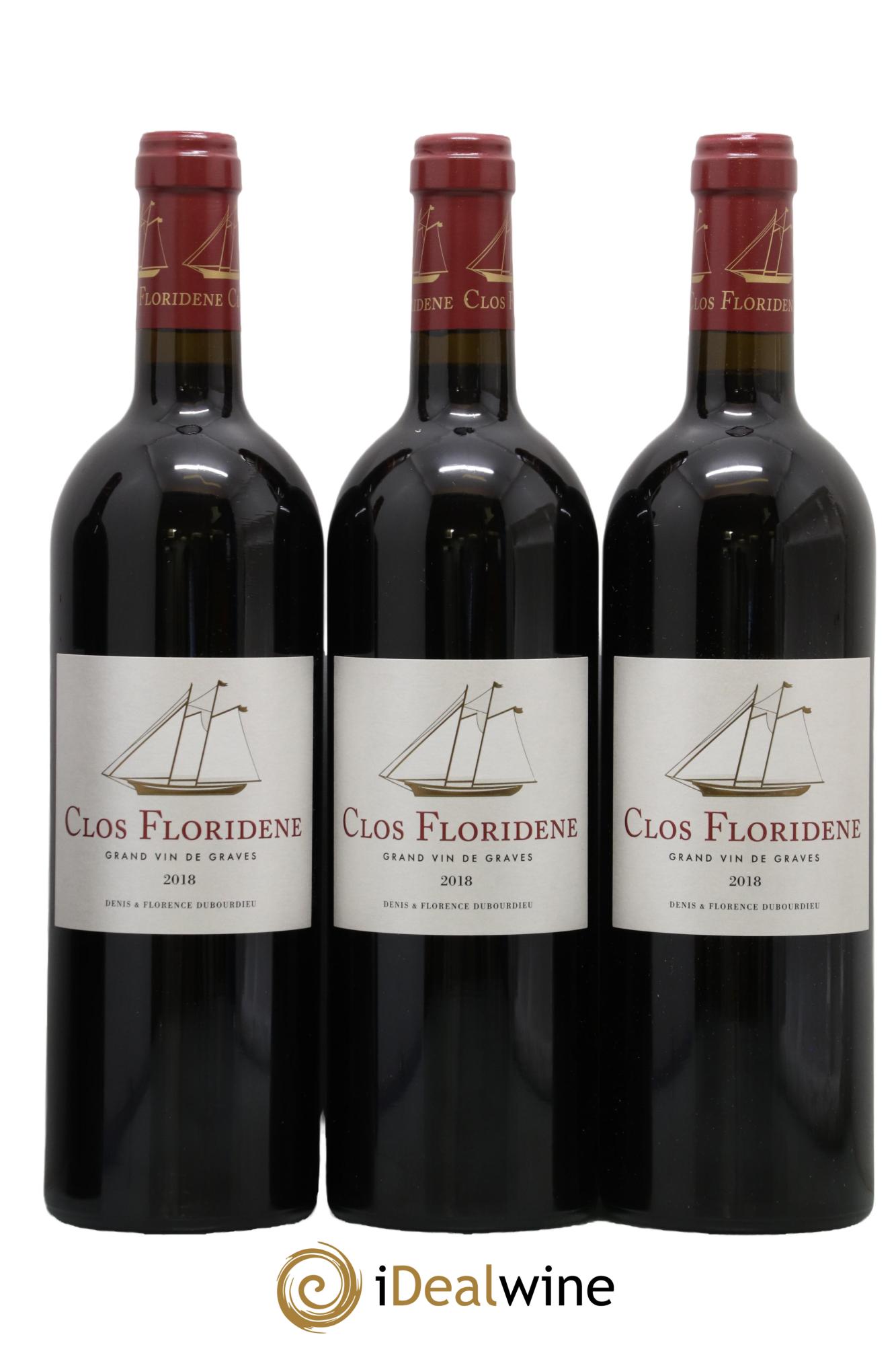 Clos Floridène 2018 - Lot of 3 bottles - 0