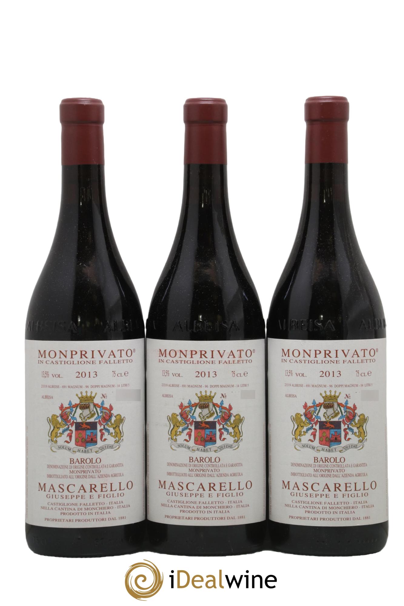Barolo DOCG Monprivato Giuseppe Mascarello 2013 - Posten von 3 Flaschen - 0