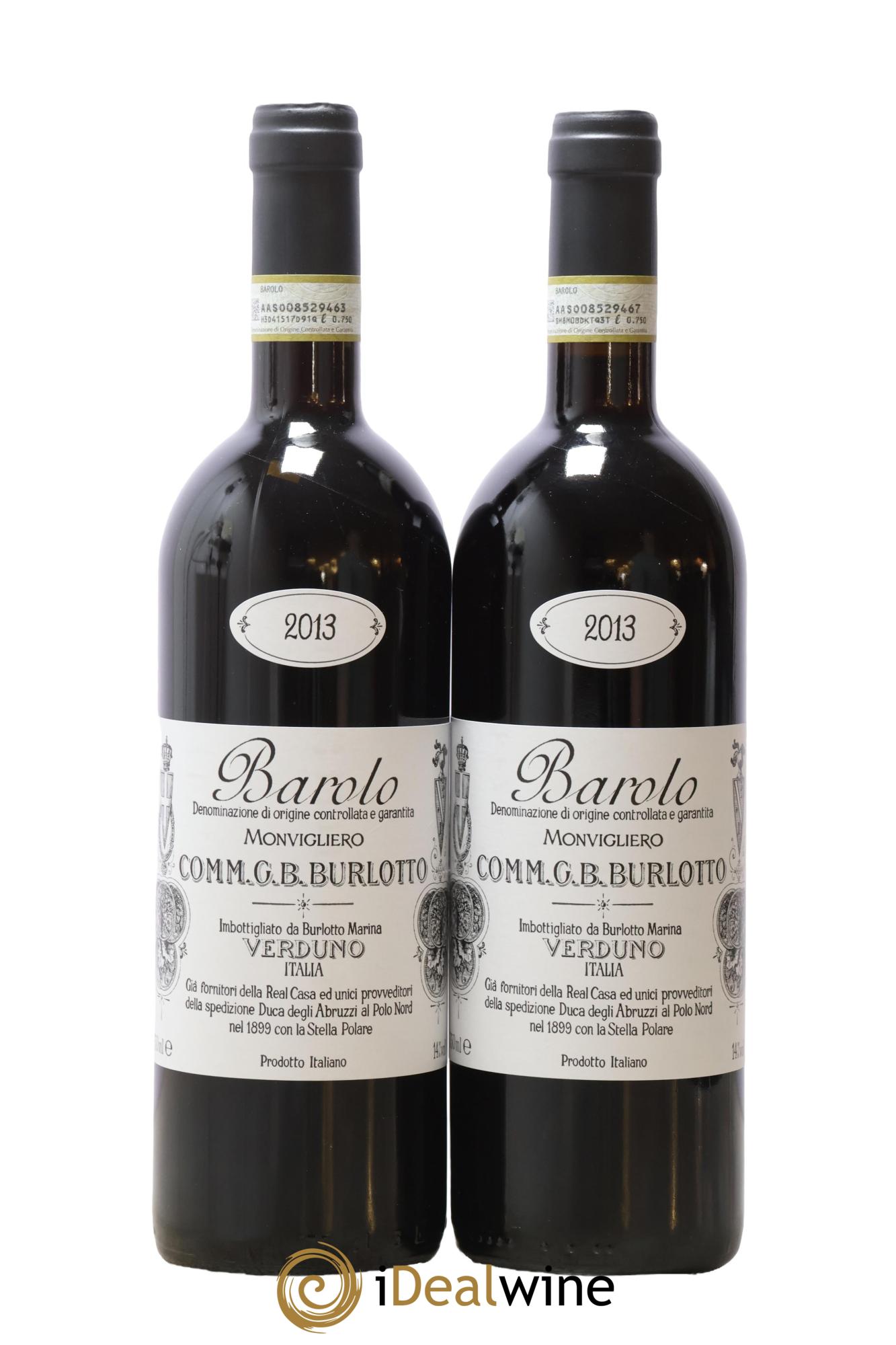 Barolo DOCG Monvigliero Comm. Giovan Battista Burlotto 2013 - Posten von 2 Flaschen - 0