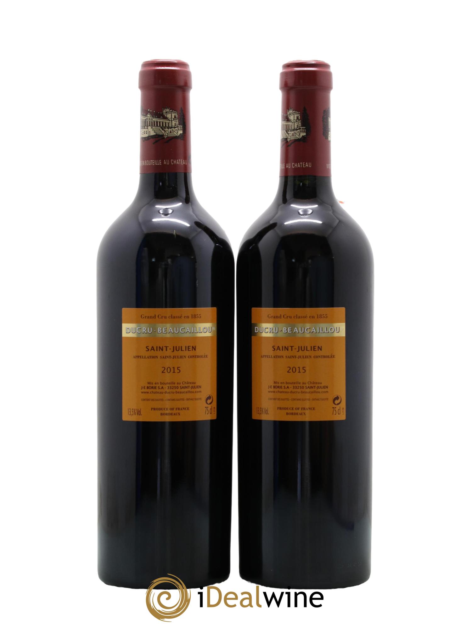 Château Ducru Beaucaillou 2ème Grand Cru Classé 2015 - Lot de 2 bouteilles - 1