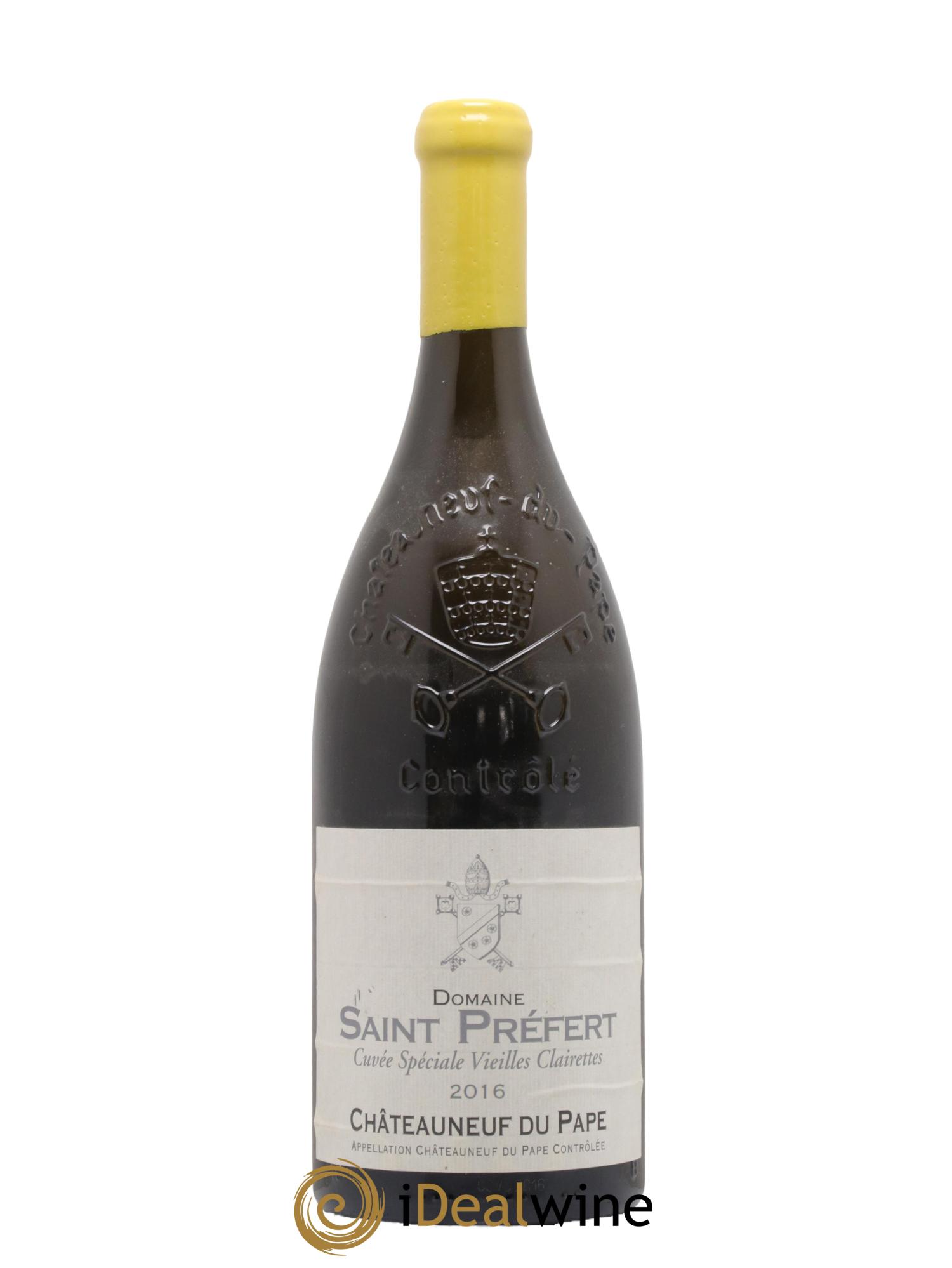 Châteauneuf-du-Pape Vieilles clairettes Domaine de Saint Préfert 2016 - Lot de 1 magnum - 0