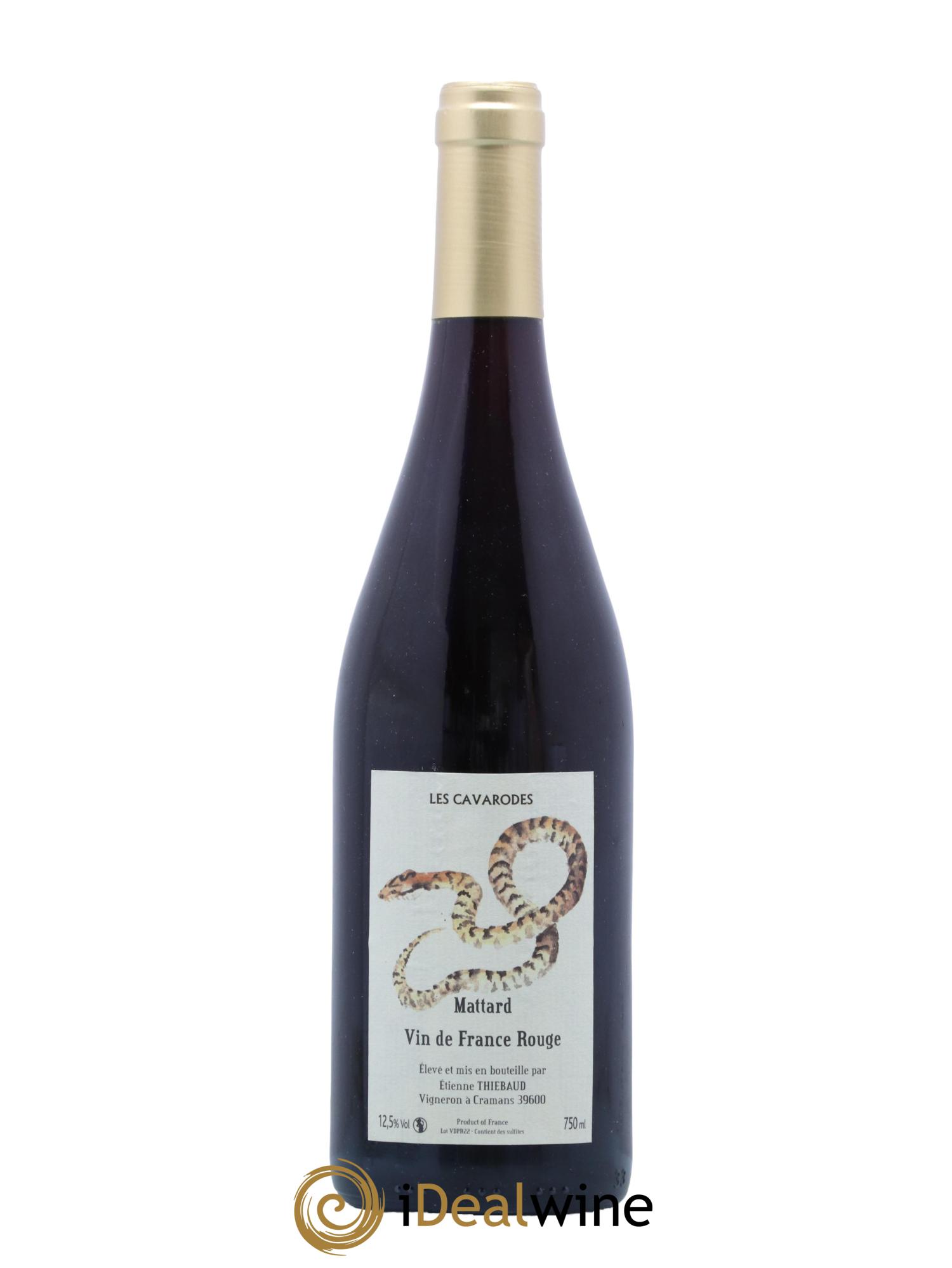 Vin de France Cavarodes Mattard Etienne Thiebaud 2022 - Lot de 1 bouteille - 0