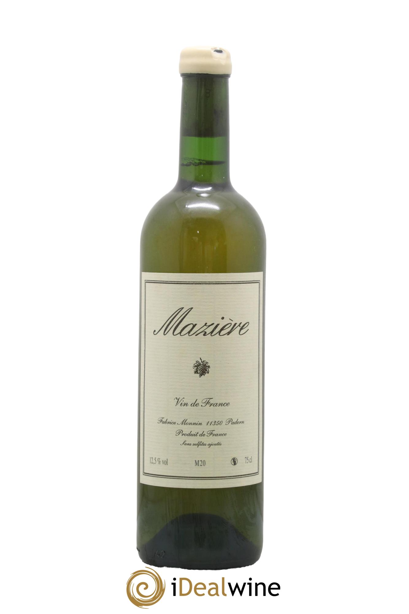 Vin de France Mazière Macabeu Fabrice Monnin 2020 - Posten von 1 Flasche - 0