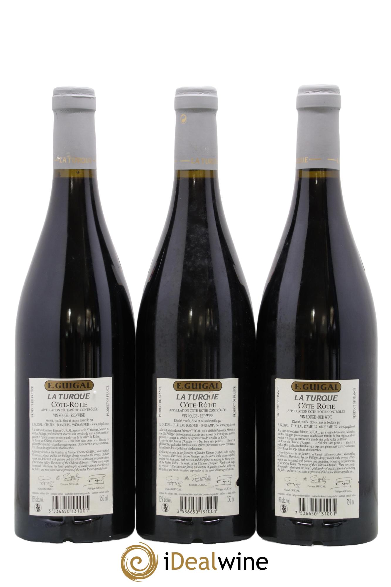 Côte-Rôtie La Turque Guigal 2004 - Lotto di 3 bottiglie - 1