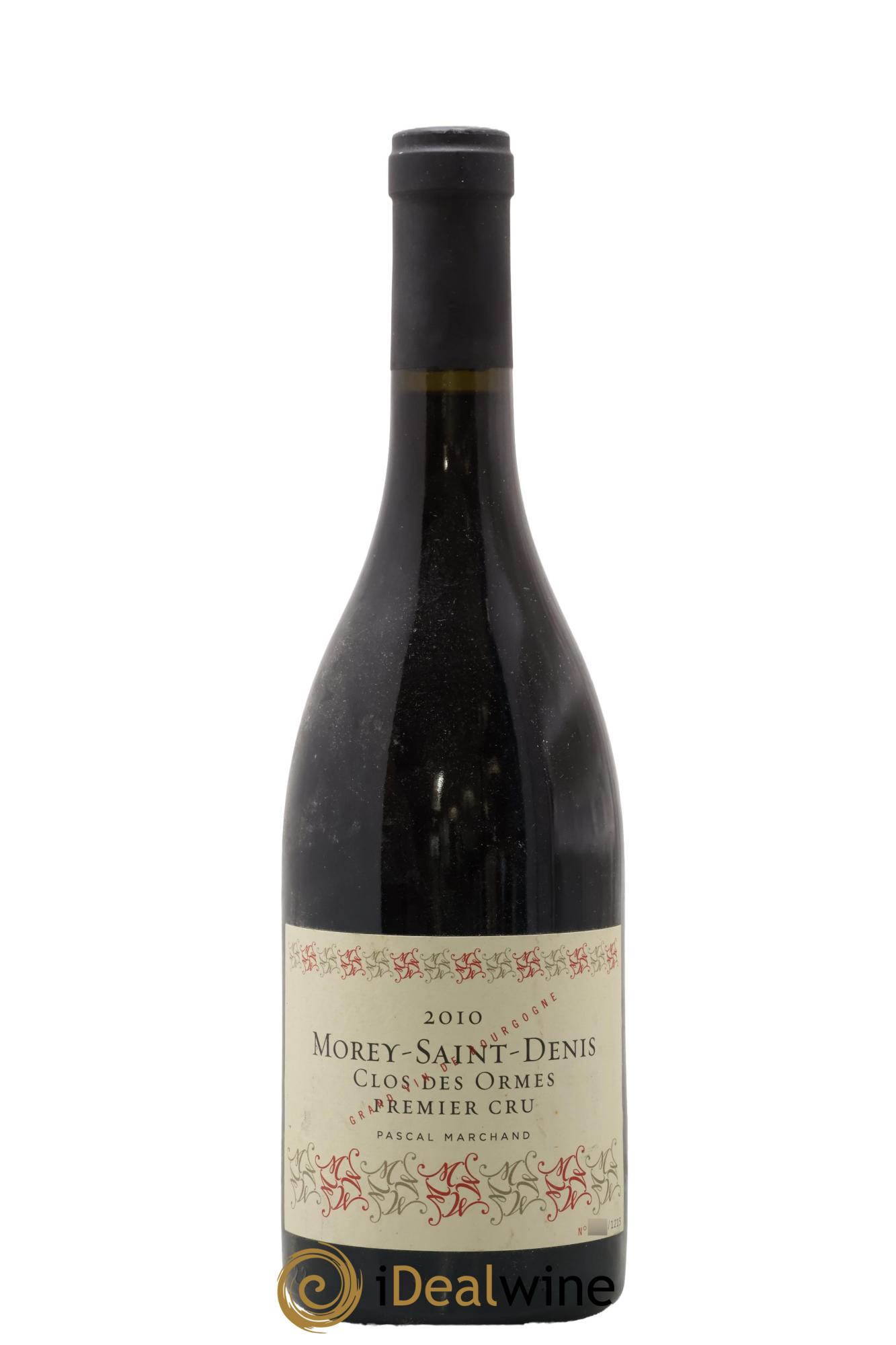 Morey-Saint-Denis 1er Cru Clos des Ormes Pascal Marchand 2010 - Lot de 1 bouteille - 0