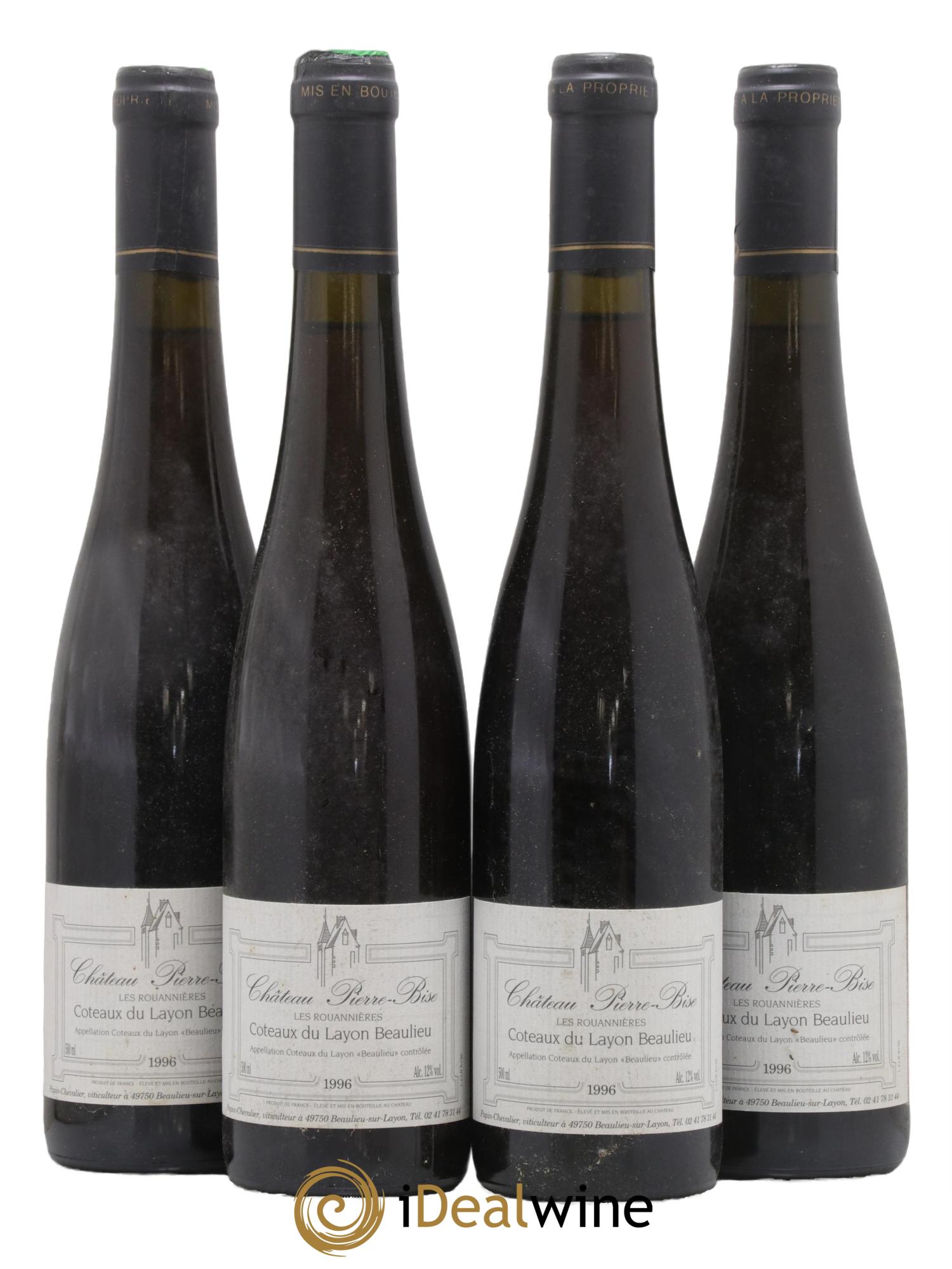 Coteaux du Layon Les Rouannières Château Pierre Bize 1996 - Lot of 4 500ml formats - 0