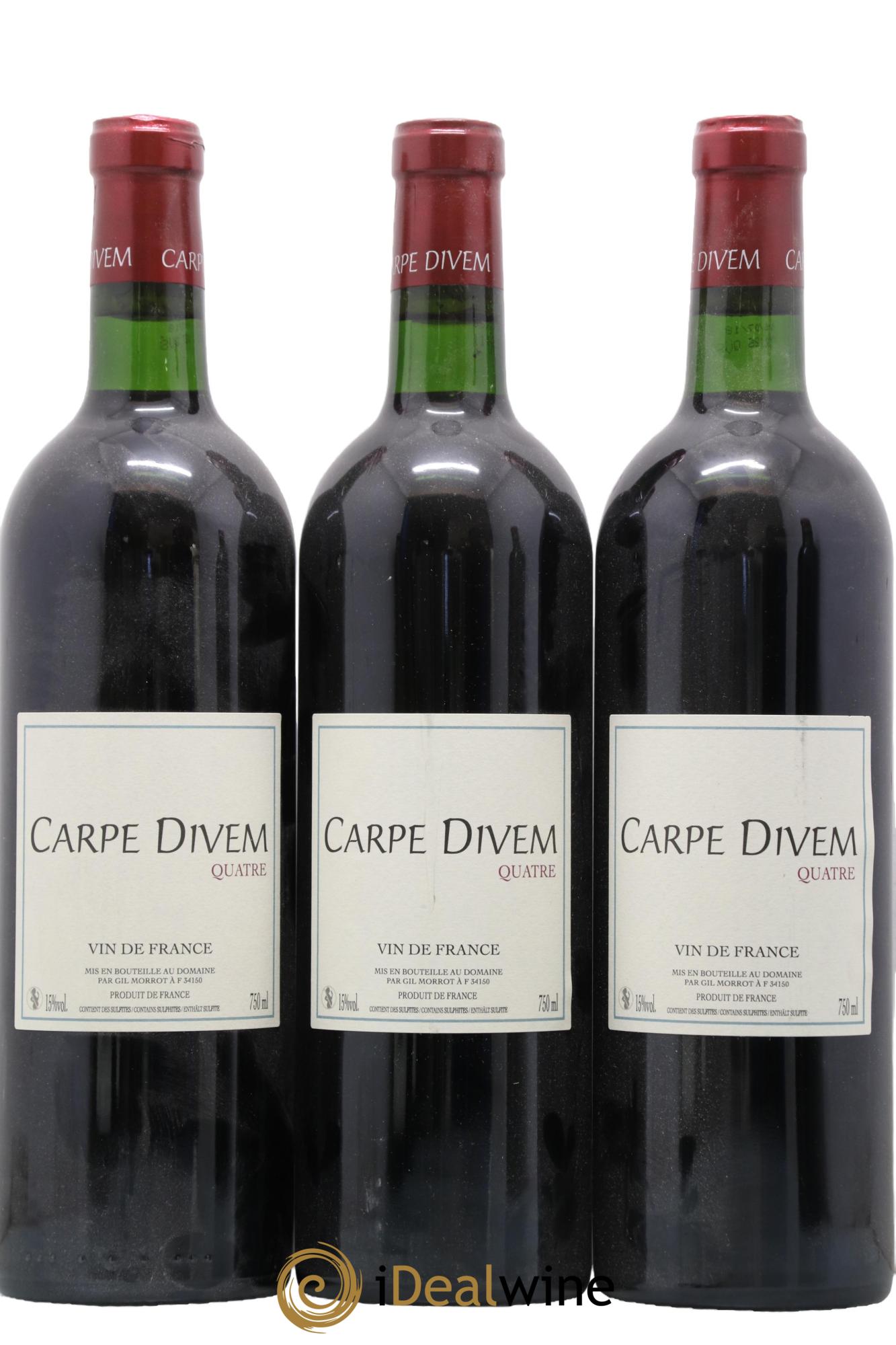 Vin de France Quatre Carpe Divem Gil Morrot - Lot de 3 bouteilles - 0