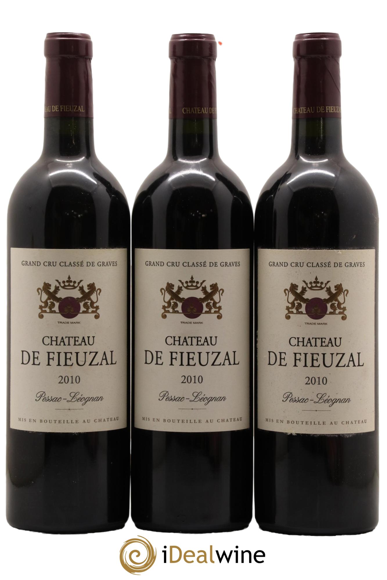 Château de Fieuzal Cru Classé de Graves 2010 - Lot de 3 bouteilles - 0