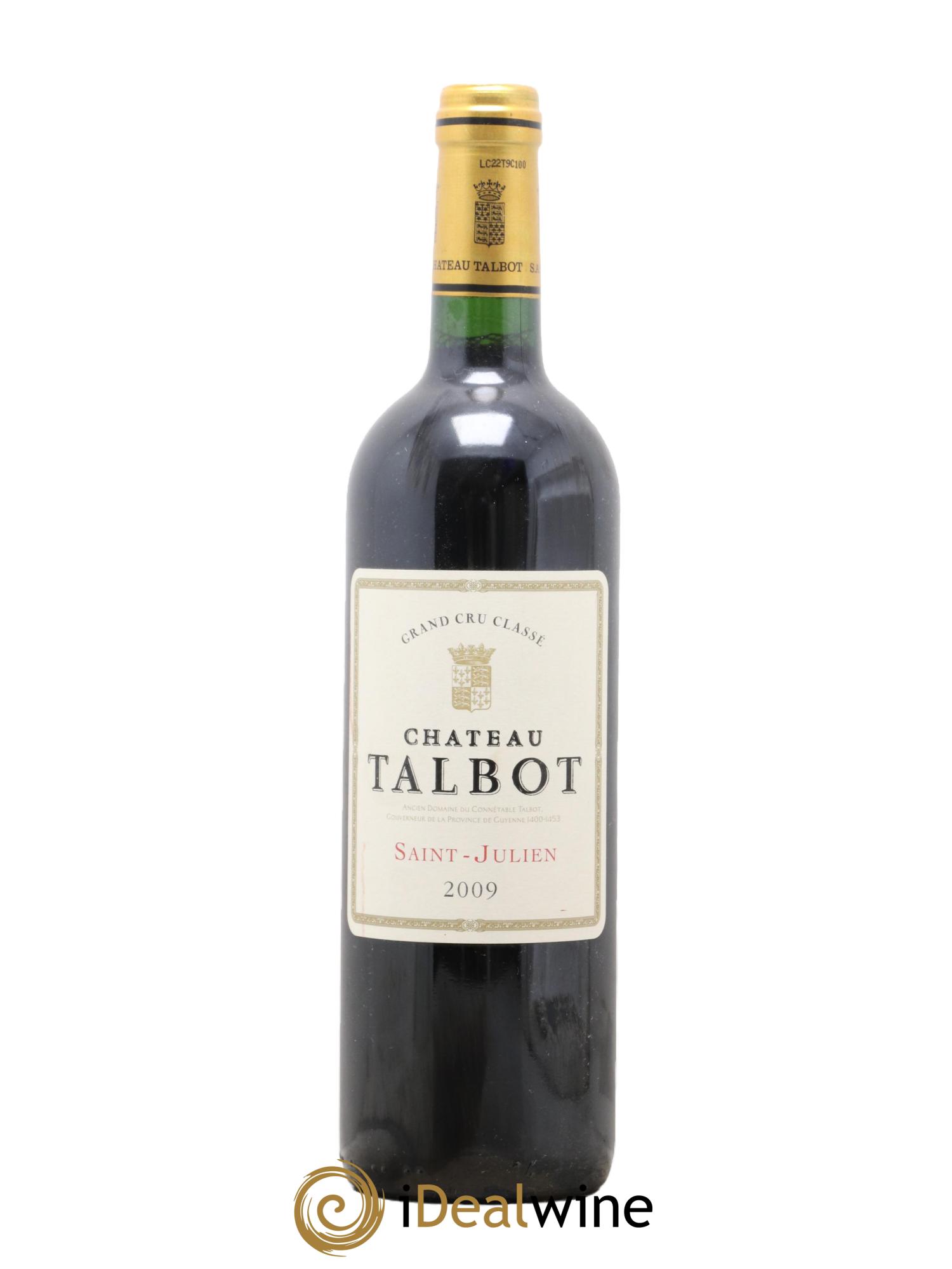 Château Talbot 4ème Grand Cru Classé 2009 - Lot de 1 bouteille - 0