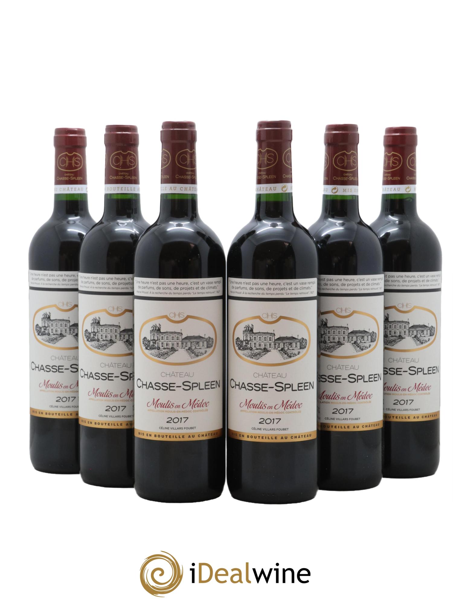 Château Chasse Spleen 2017 - Lot de 6 bouteilles - 0