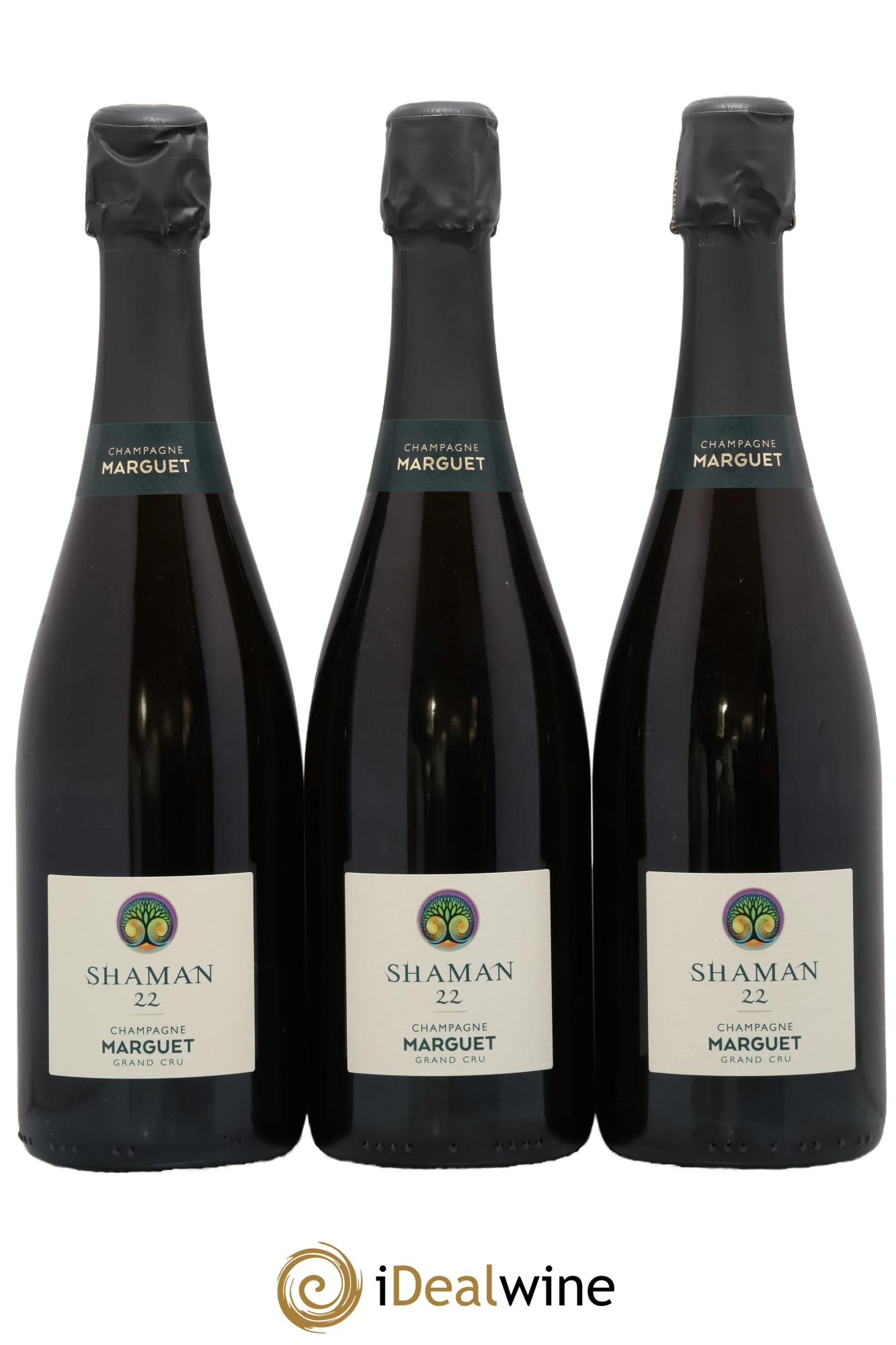 Shaman 22 Grand Cru Brut Nature Marguet 2022 - Lot de 3 bouteilles - 0