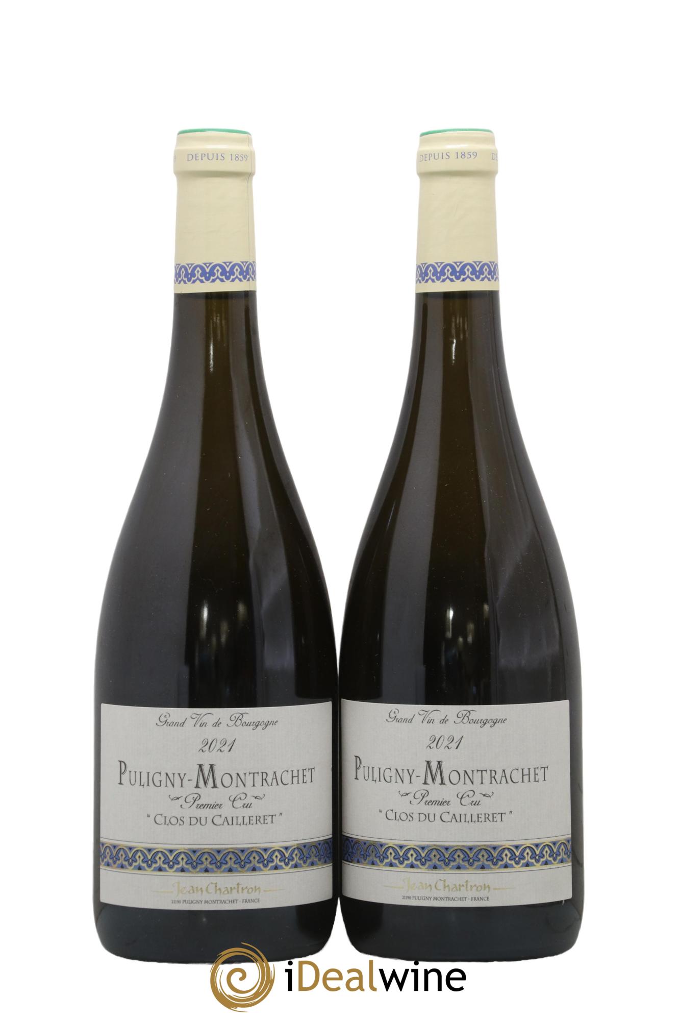 Puligny-Montrachet 1er Cru Clos du cailleret Jean Chartron (Domaine) 2021 - Lot de 2 bouteilles - 0