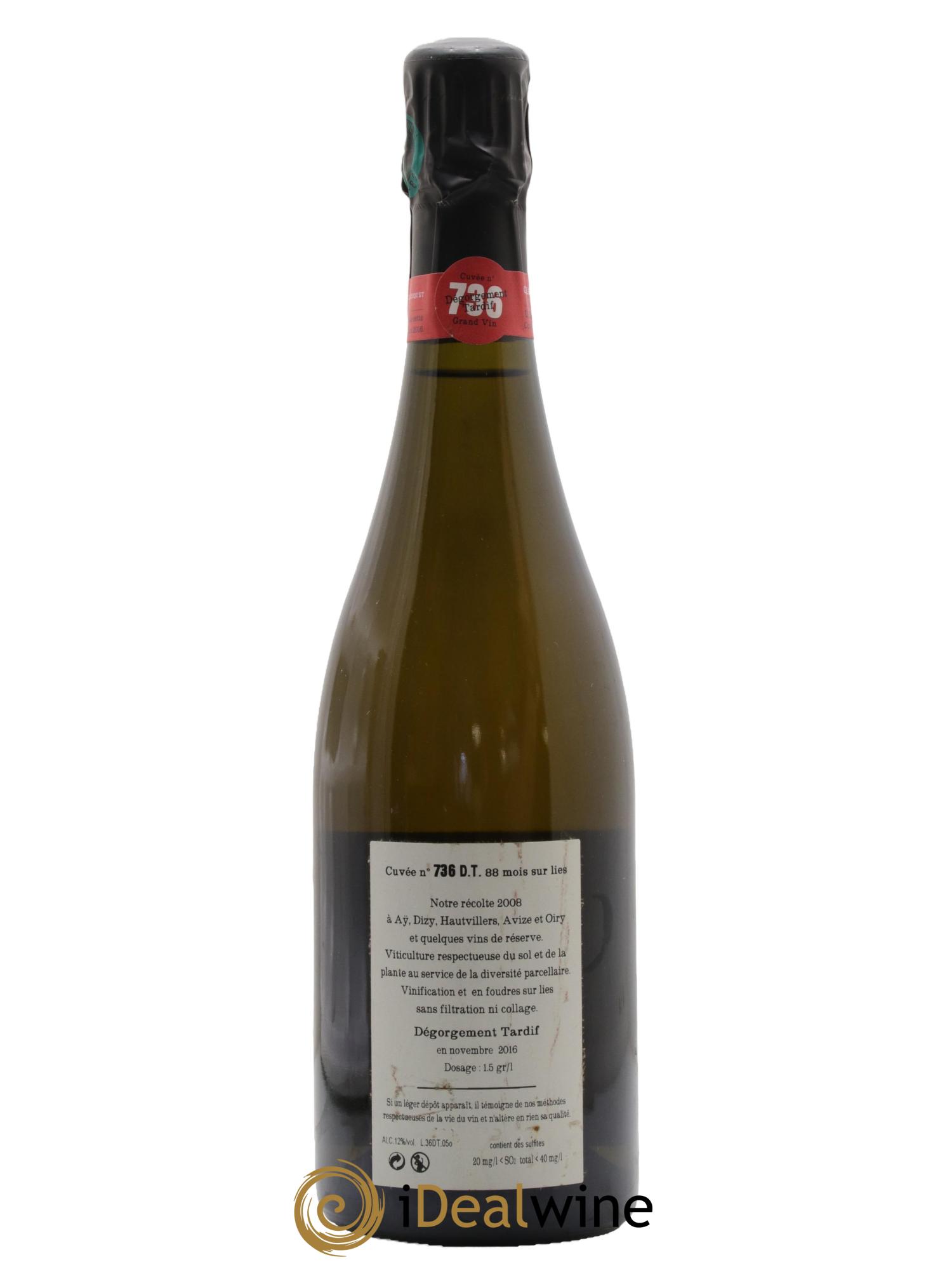 Cuvée 736 Dégorgement Tardif Extra-Brut Jacquesson - Lot de 1 bouteille - 1