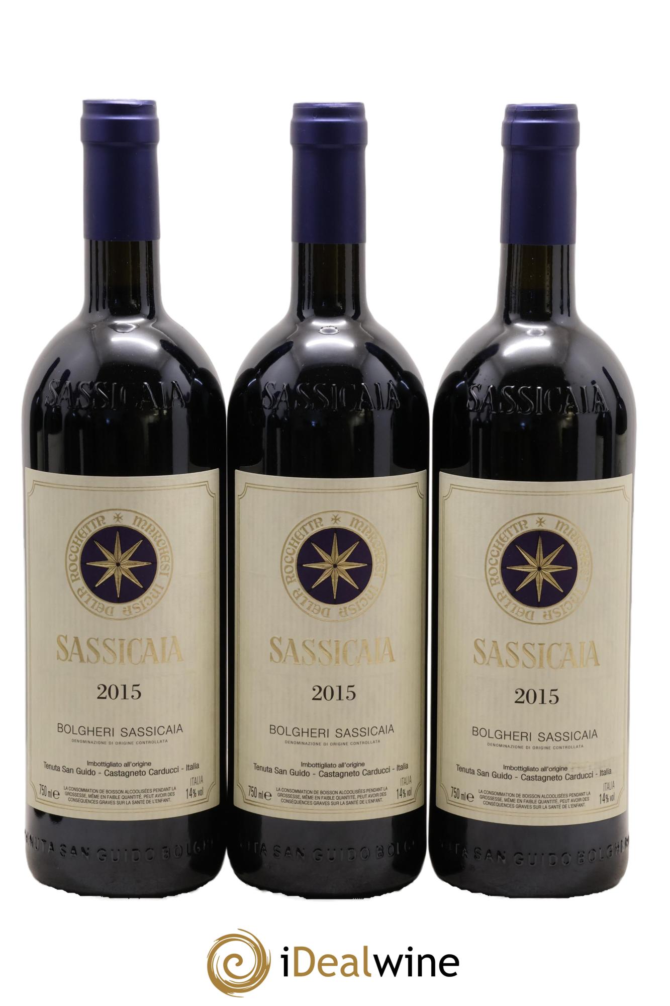 Bolgheri DOC Sassicaia Tenuta San Guido 2015 - Posten von 12 Flaschen - 3