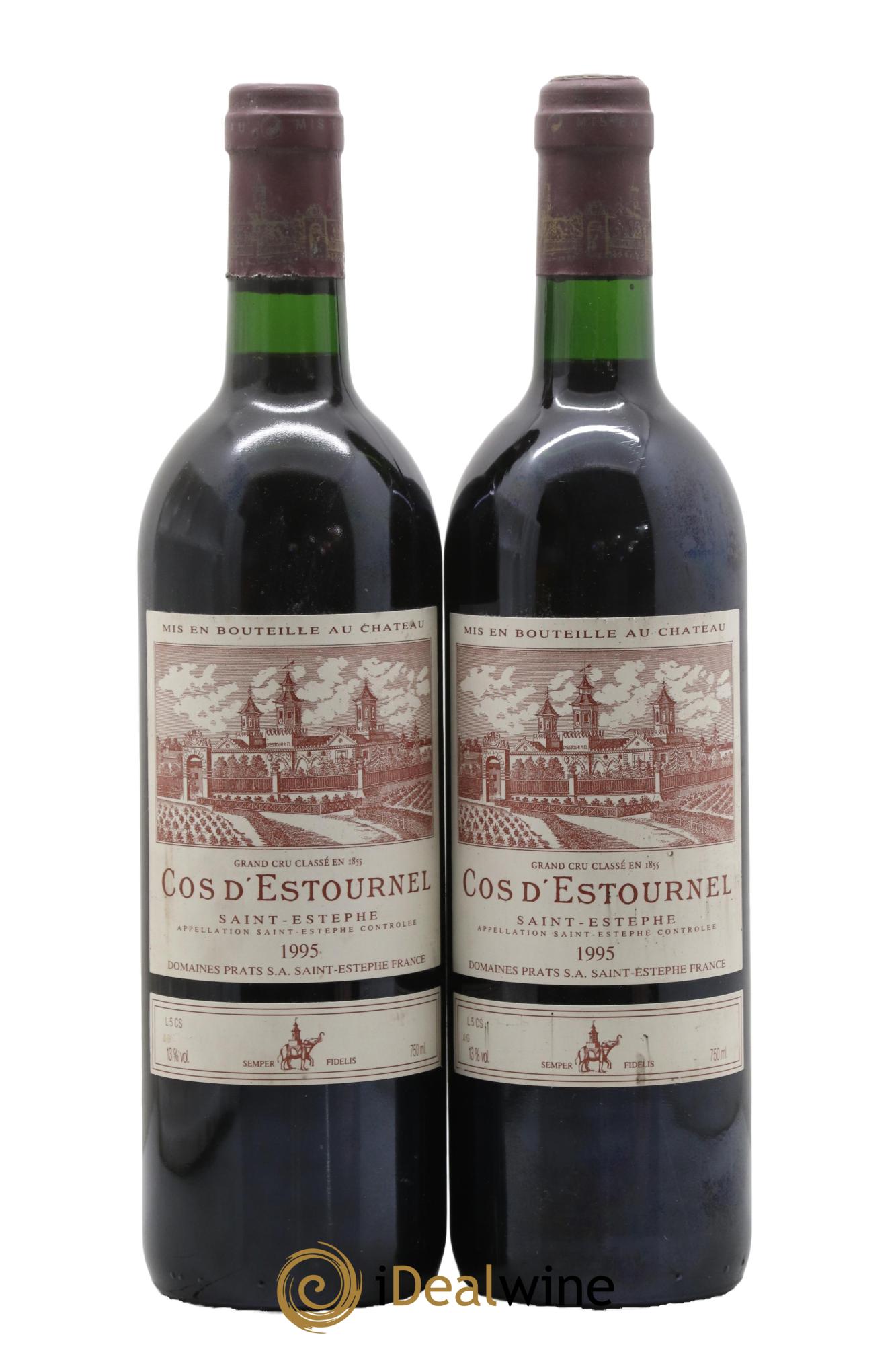 Cos d'Estournel 2ème Grand Cru Classé 1995 - Lotto di 2 bottiglie - 0