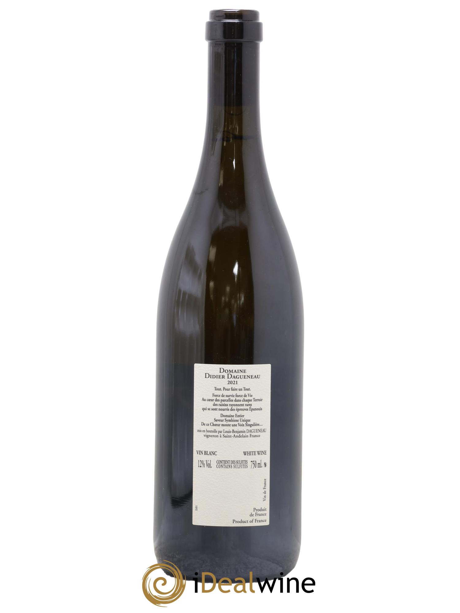 Vin de France XXI Dagueneau (Domaine Didier - Louis-Benjamin) 2021 - Lotto di 1 bottiglia - 1