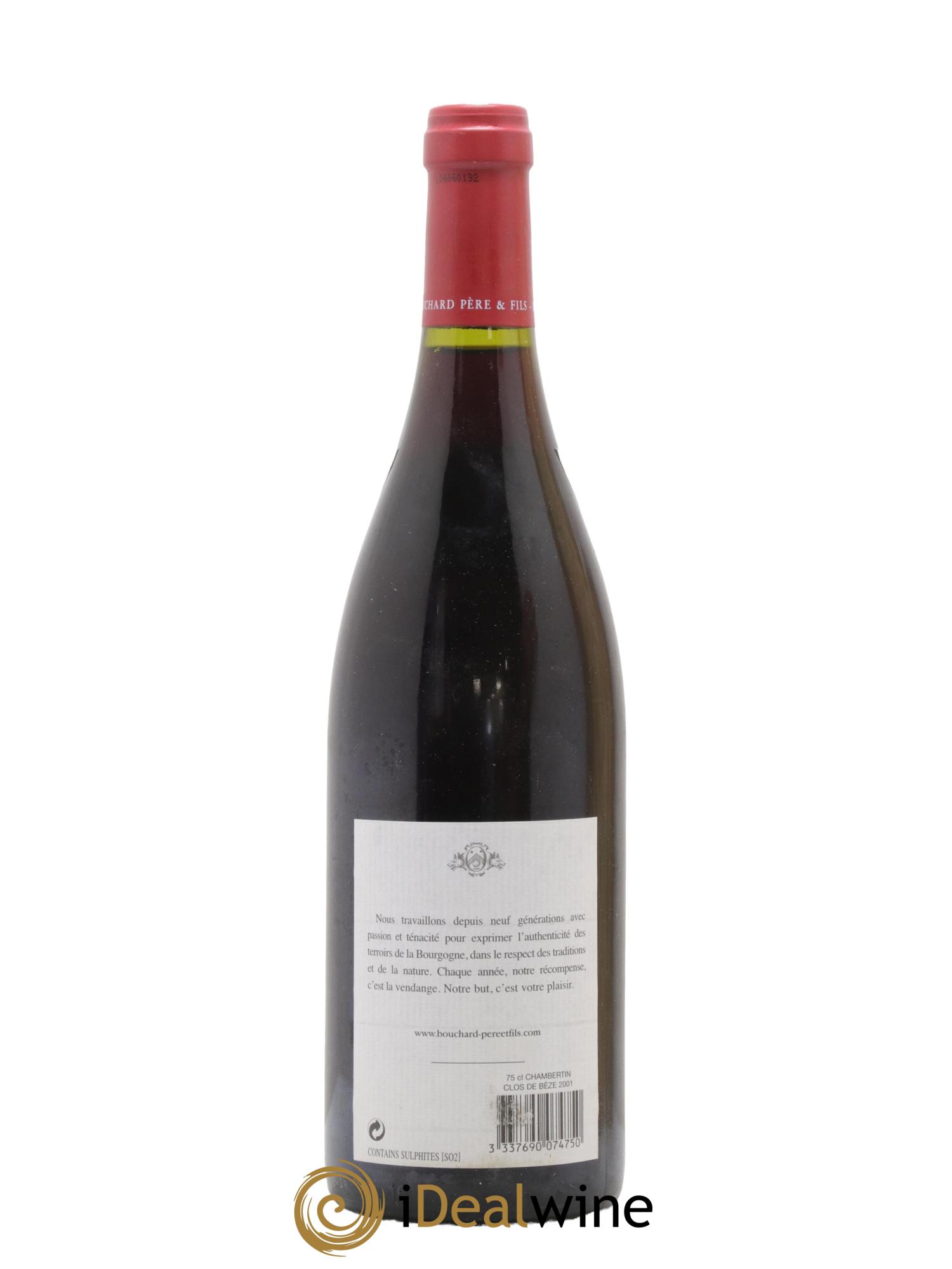 Chambertin Clos de Bèze Grand Cru Bouchard Père & Fils 2001 - Lot of 1 bottle - 2