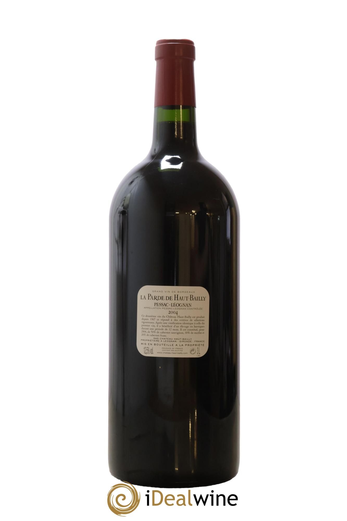 Haut Bailly II (Anciennement La Parde de Haut-Bailly) Second Vin  2004 - Lot de 1 double magnum - 2