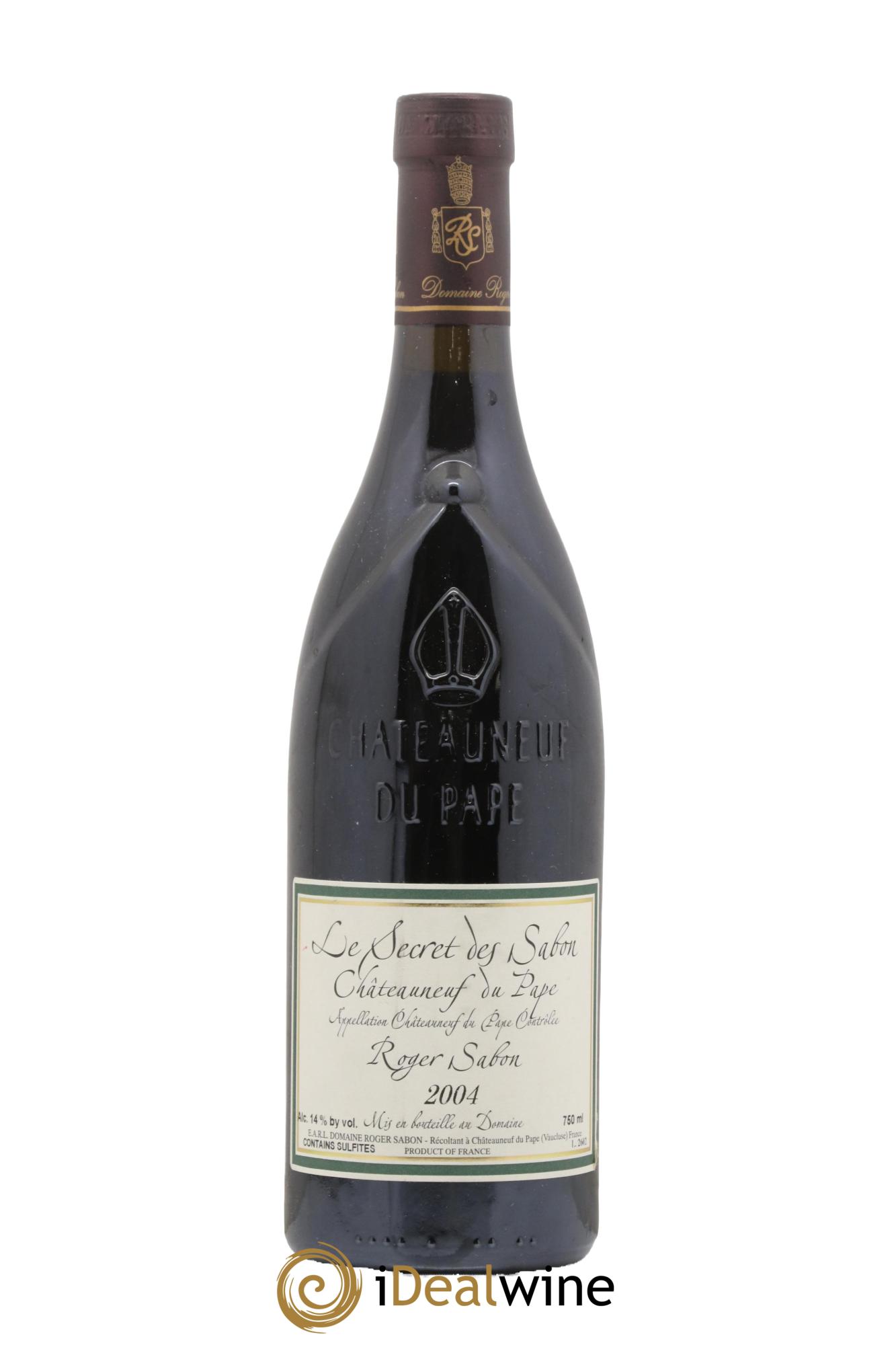 Châteauneuf-du-Pape Le Secret des Sabon Domaine Roger Sabon 2004 - Lot of 1 bottle - 0