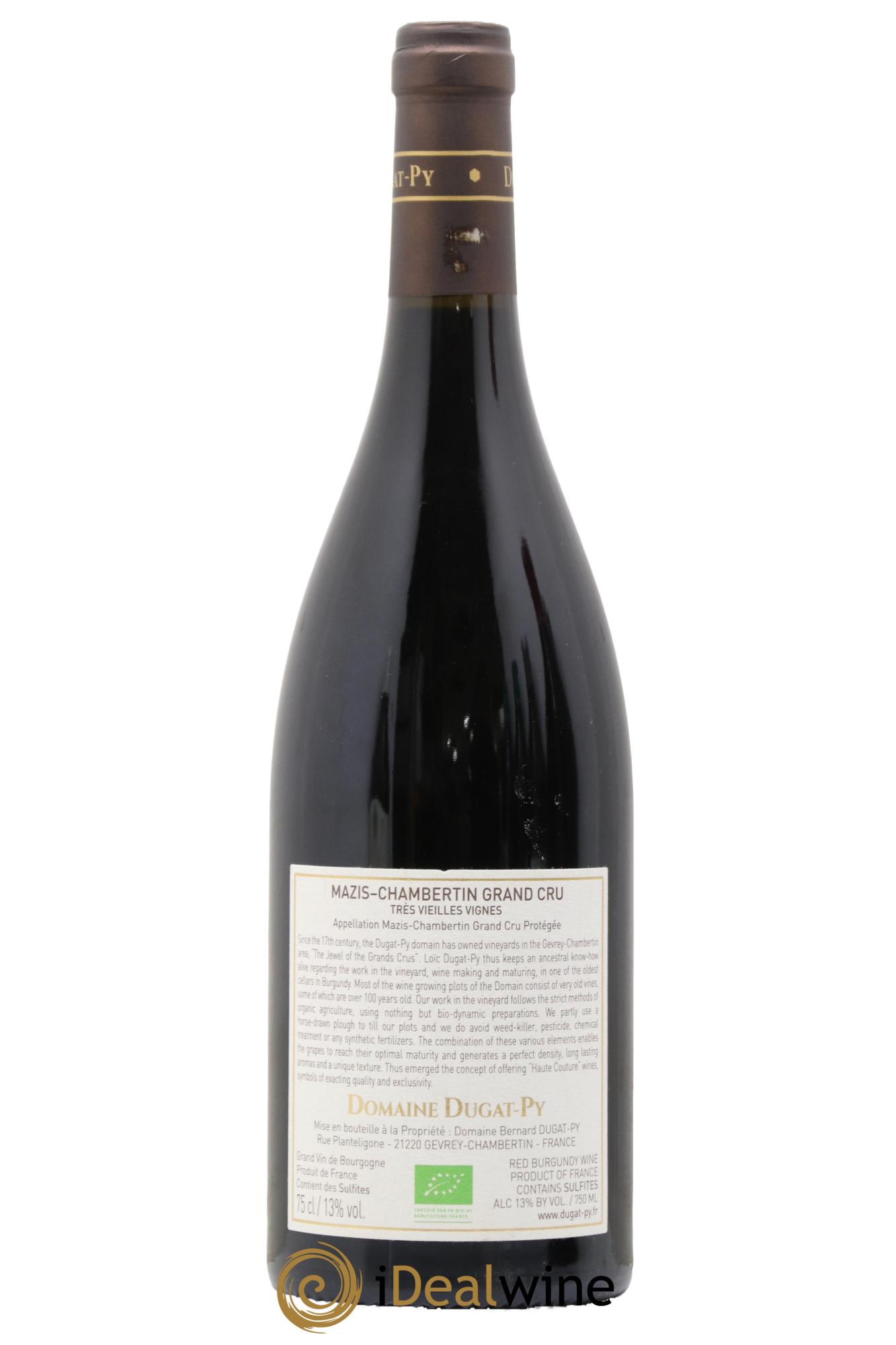Mazis-Chambertin Grand Cru Très Vieilles Vignes Dugat-Py 2018 - Lotto di 1 bottiglia - 1