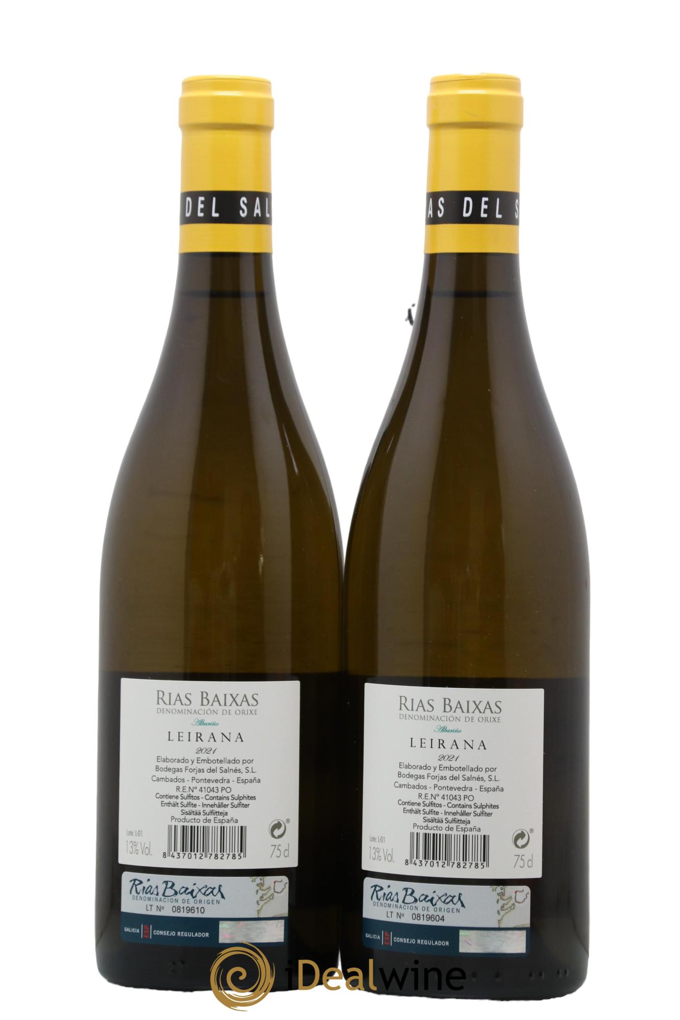 Rias Baixas DO Forjas del Salnés Leirana 2021 - Lot de 2 bouteilles - 1