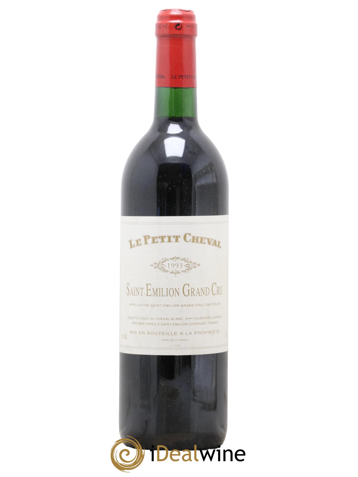 Le Petit Cheval Second Vin 1993 - Lot de 1 bouteille - 0
