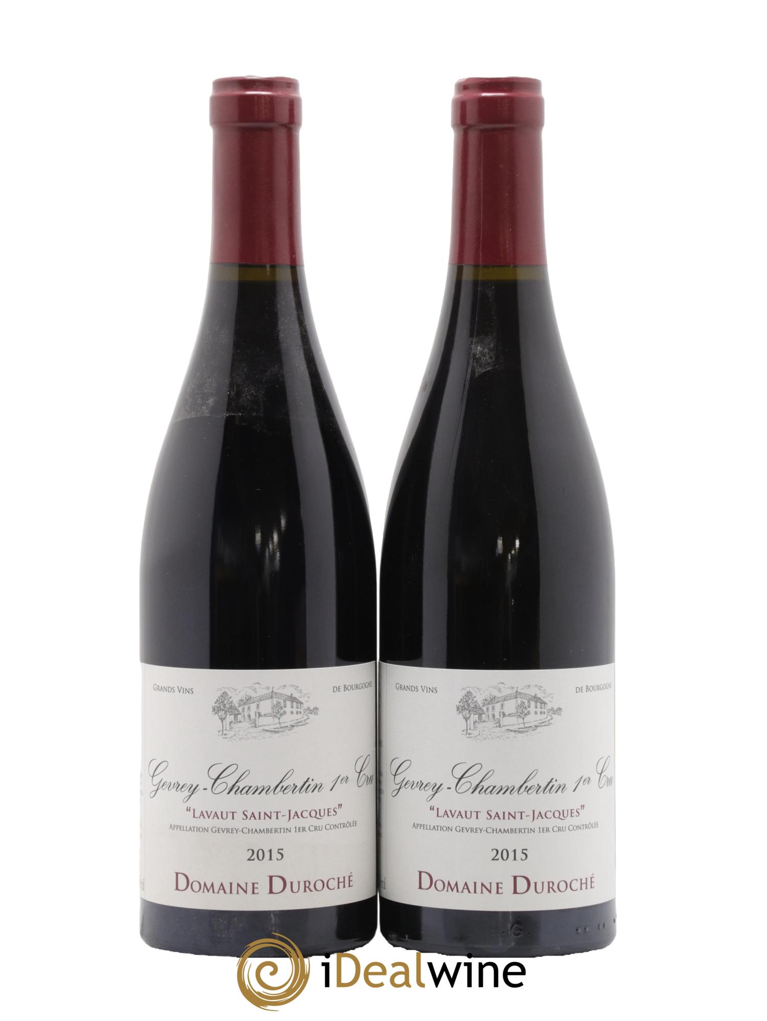 Gevrey-Chambertin 1er Cru Lavaut Saint Jacques Duroché (Domaine) 2015 - Lot de 2 bouteilles - 0
