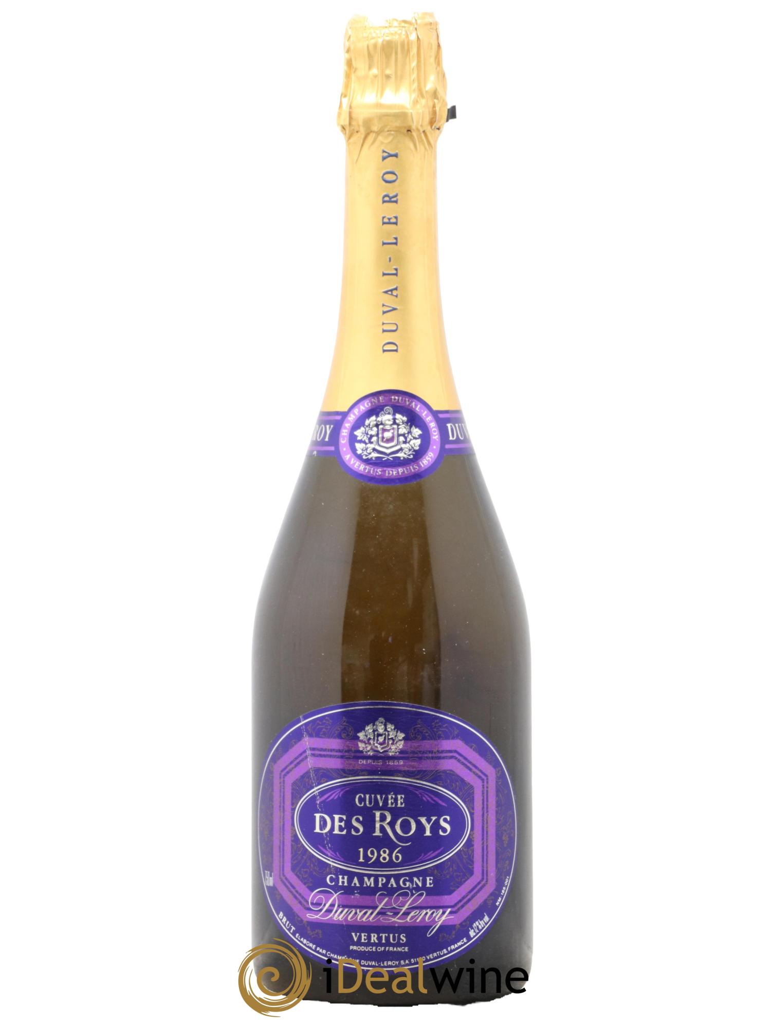 Cuvée des Roys Duval-Leroy  1986 - Lot of 1 bottle - 1