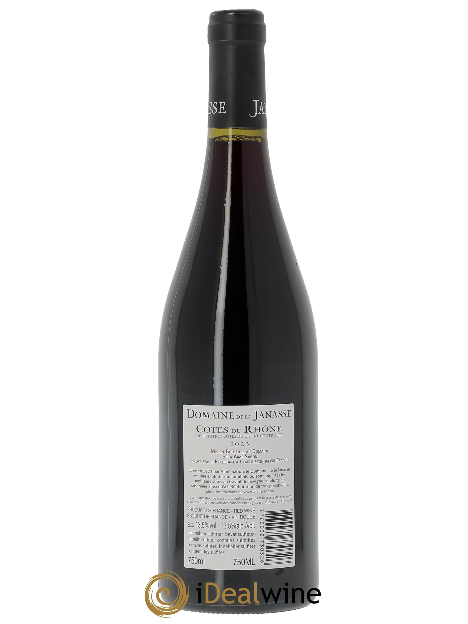 Côtes-du-Rhône La Janasse (Domaine de) Les Garrigues Aimé Sabon 2023 - Lotto di 1 bottiglia - 1