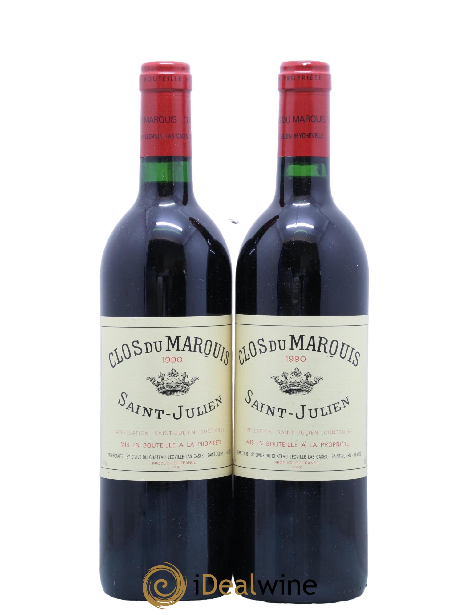 Clos du Marquis 1990 - Lot de 2 bouteilles - 0