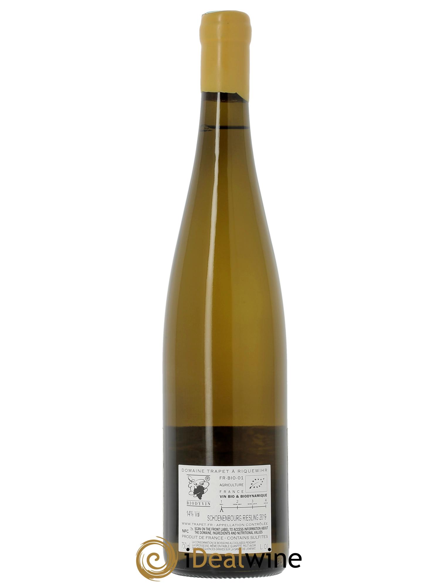 Alsace Riesling Grand Cru Schoenenbourg Domaine Trapet  2019 - Lot of 1 bottle - 2