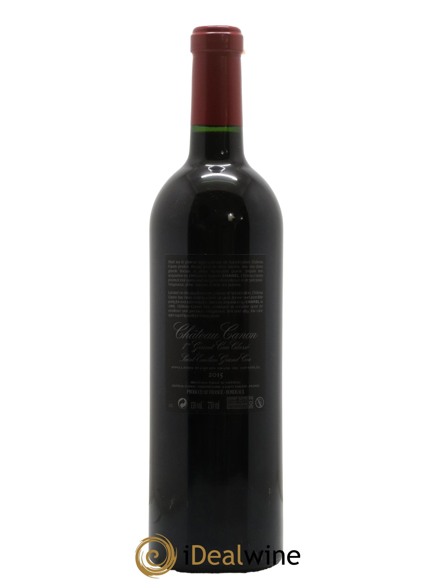 Château Canon 1er Grand Cru Classé B 2015 - Lot de 1 bouteille - 1