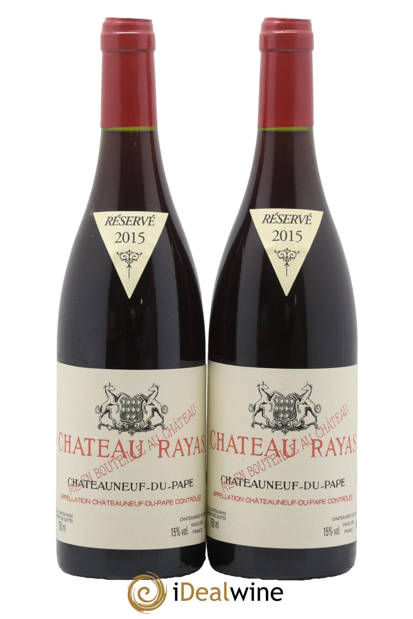 Châteauneuf-du-Pape Château Rayas Emmanuel Reynaud 2015 - Lot de 2 bouteilles - 0