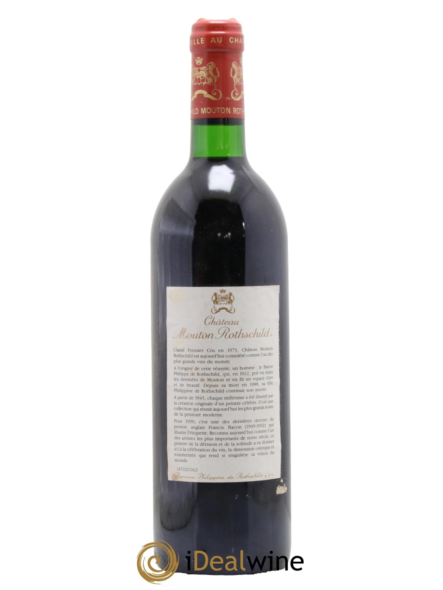 Château Mouton Rothschild 1er Grand Cru Classé  1990 - Lot of 1 bottle - 1