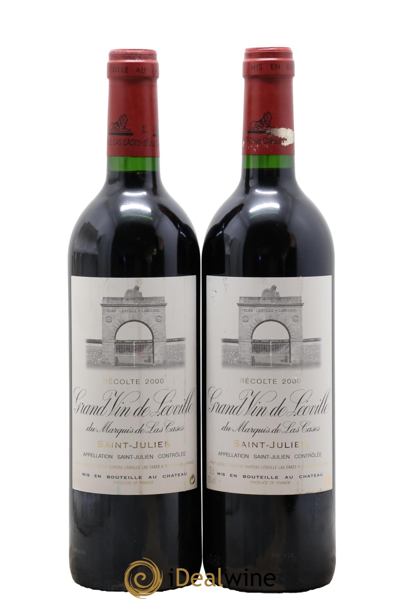 Château Léoville Las Cases 2ème Grand Cru Classé 2000 - Posten von 2 Flaschen - 0