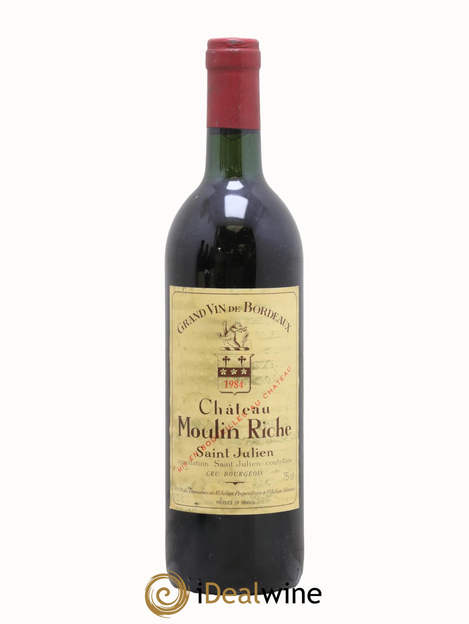 Château Moulin Riche 1984 - Posten von 1 Flasche - 0