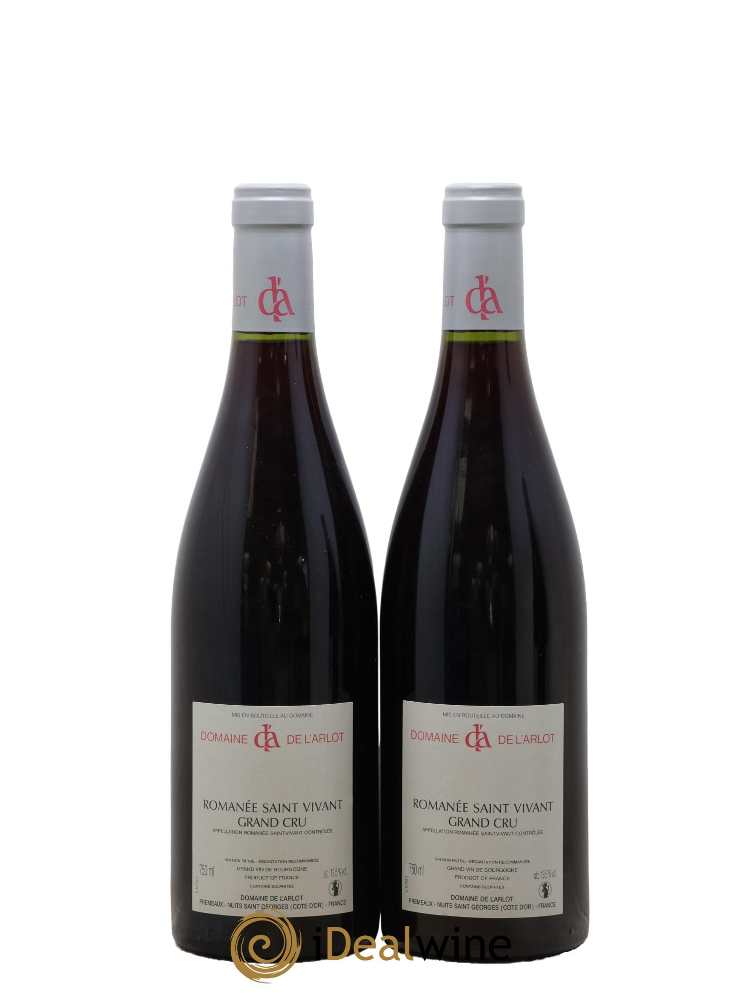Romanée-Saint-Vivant Grand Cru Domaine de l'Arlot 2007 - Lot of 2 bottles - 1