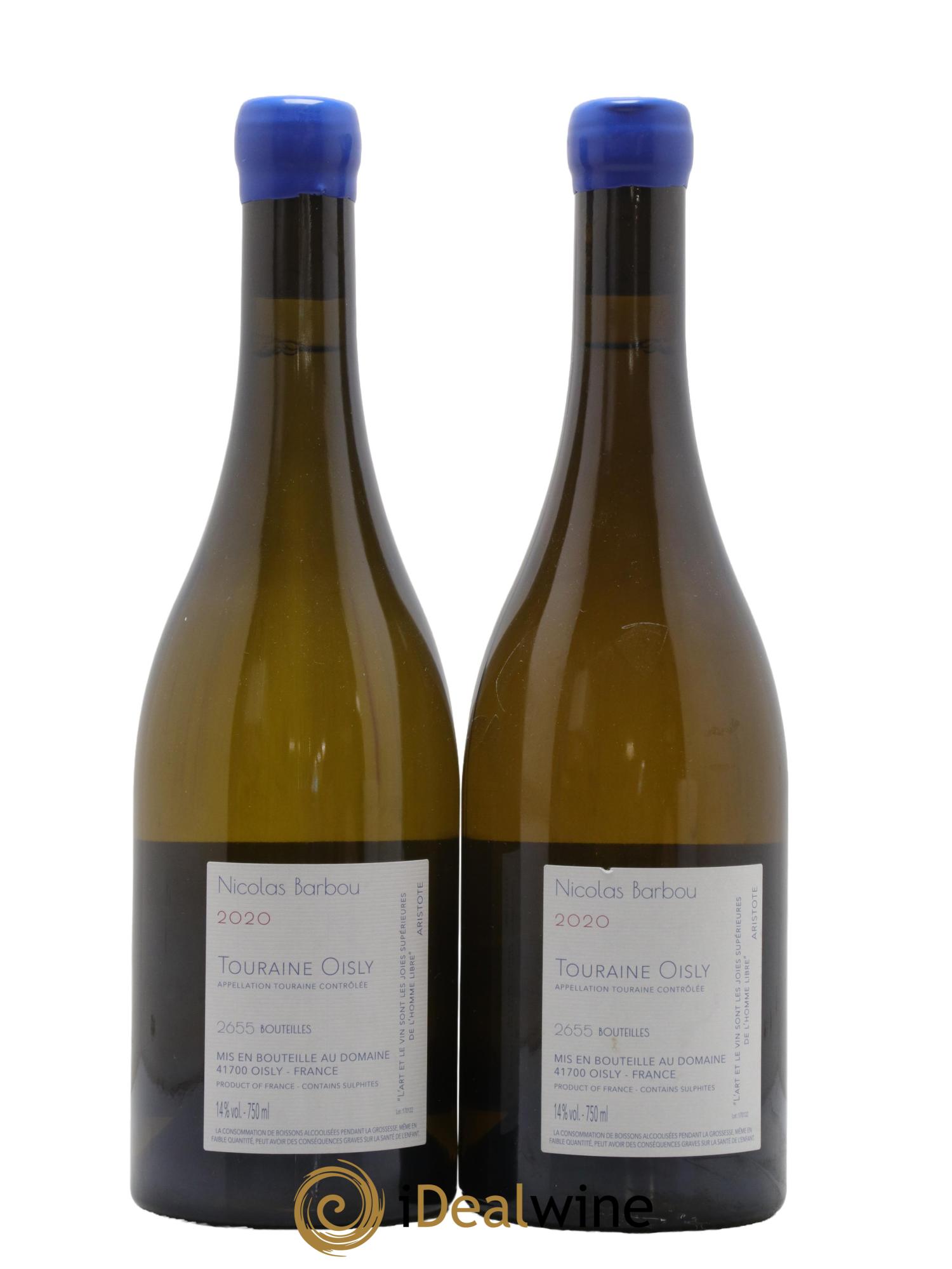 Touraine Oisly Utopie Créative Nicolas Barbou  2020 - Lot of 2 bottles - 1