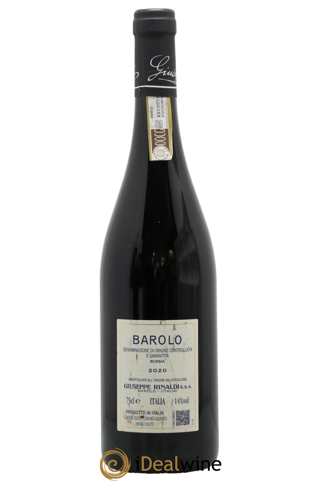 Barolo DOCG Bussia Giuseppe Rinaldi 2020 - Lotto di 1 bottiglia - 1
