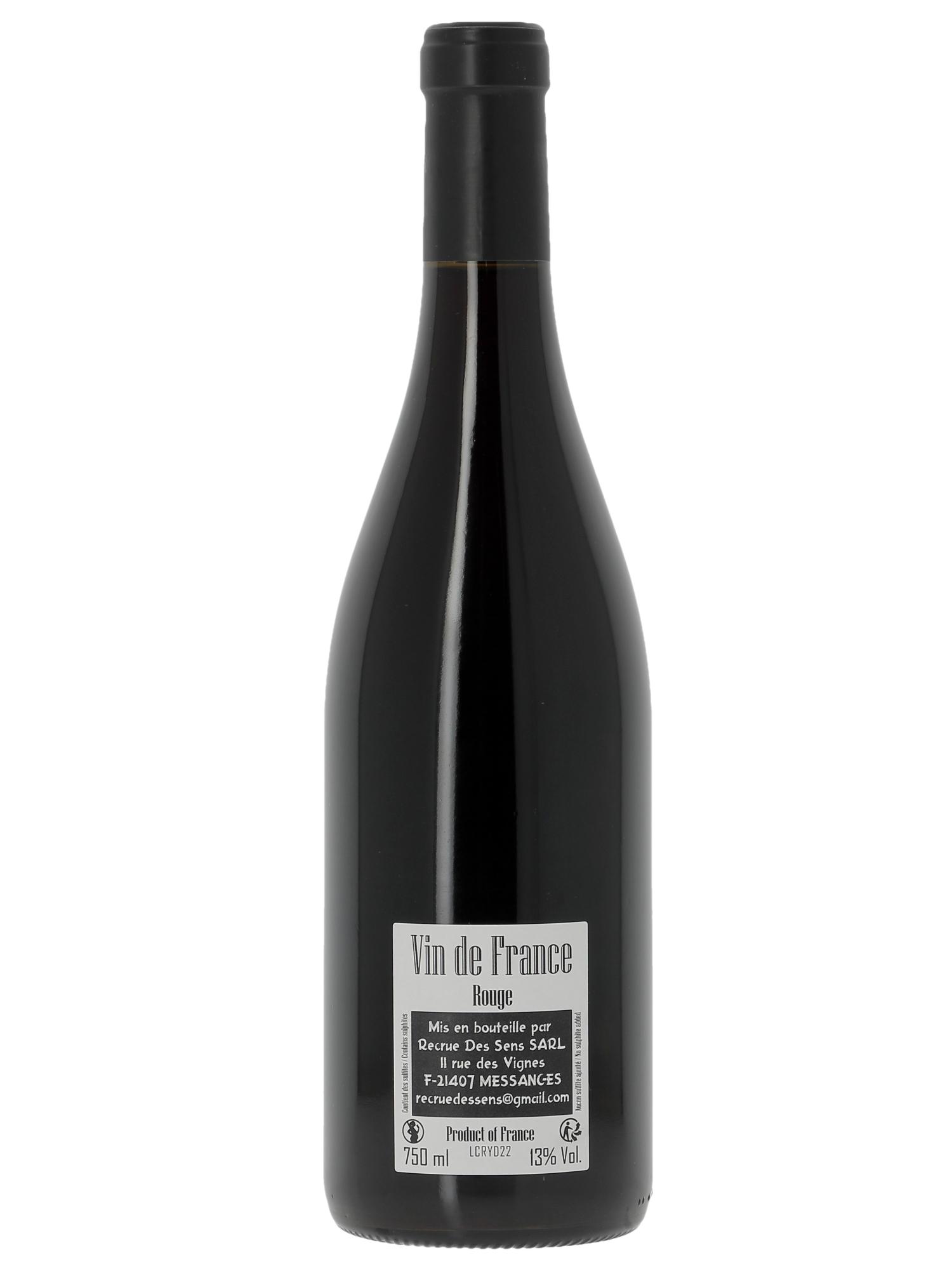 Vin de France CR Yann Durieux - Recrue des Sens  2022 - Posten von 1 Flasche - 1