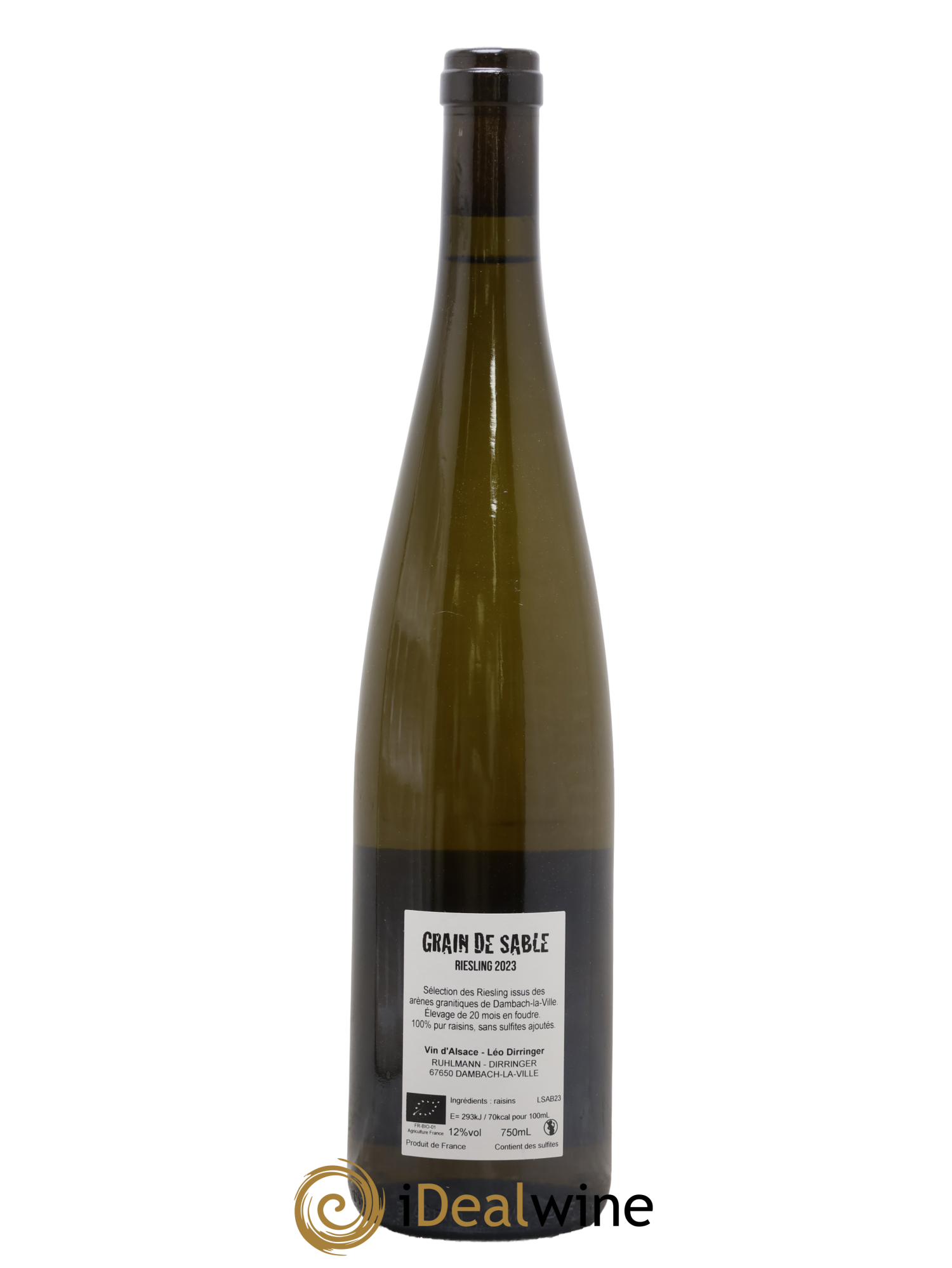 Alsace Grain de Sable Leo Dirringer 2023 - Lot of 1 bottle - 1