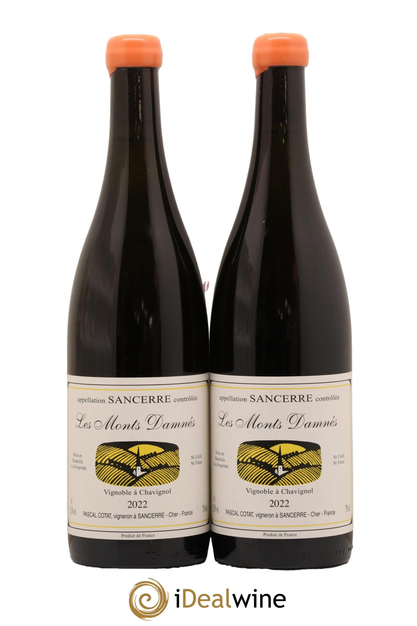 Sancerre Les Monts Damnés Pascal Cotat 2022 - Lot de 2 bouteilles - 0