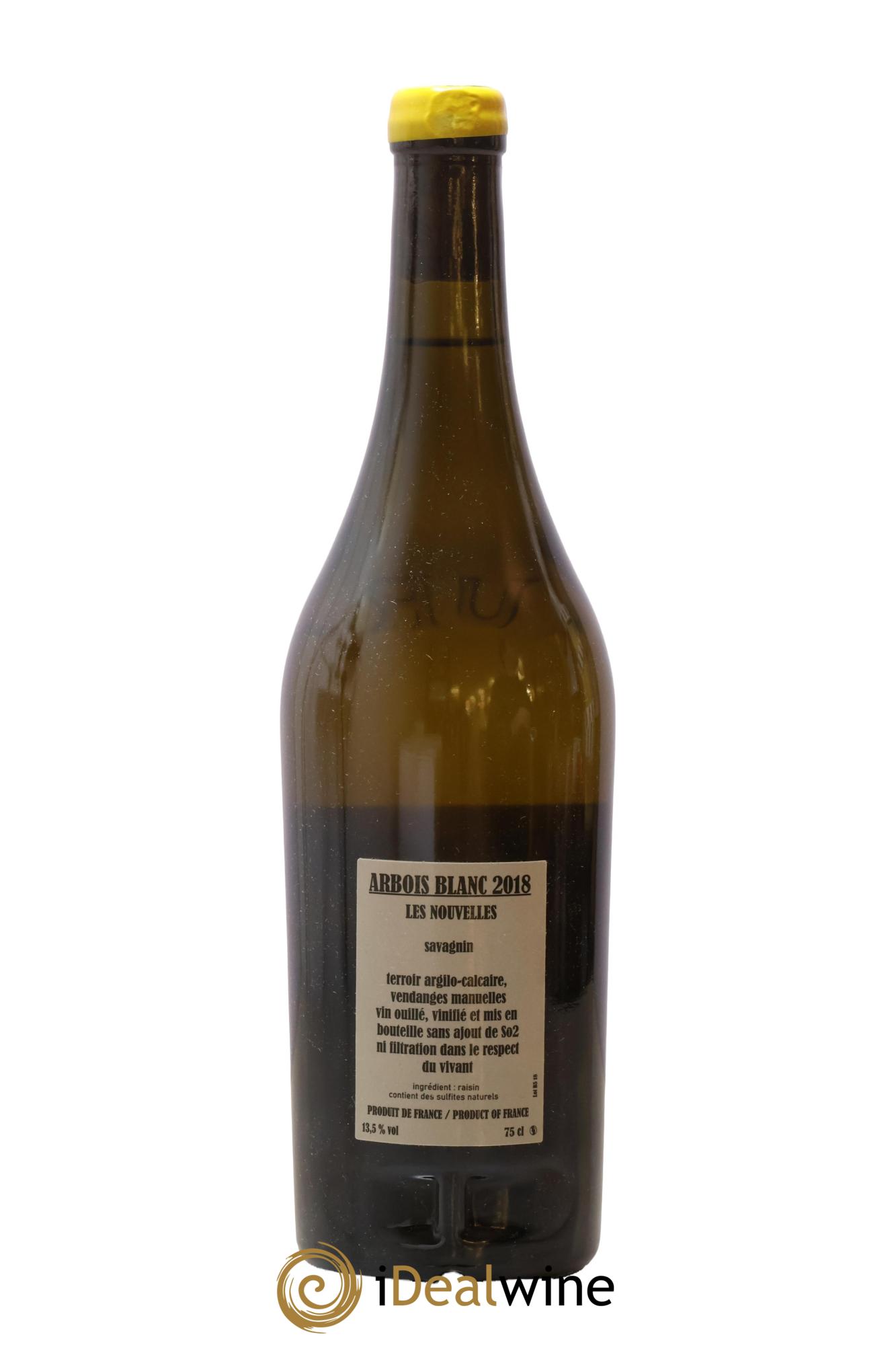 Arbois Savagnin Les Nouvelles Adeline Houillon & Renaud Bruyère 2018 - Lot de 1 bouteille - 1