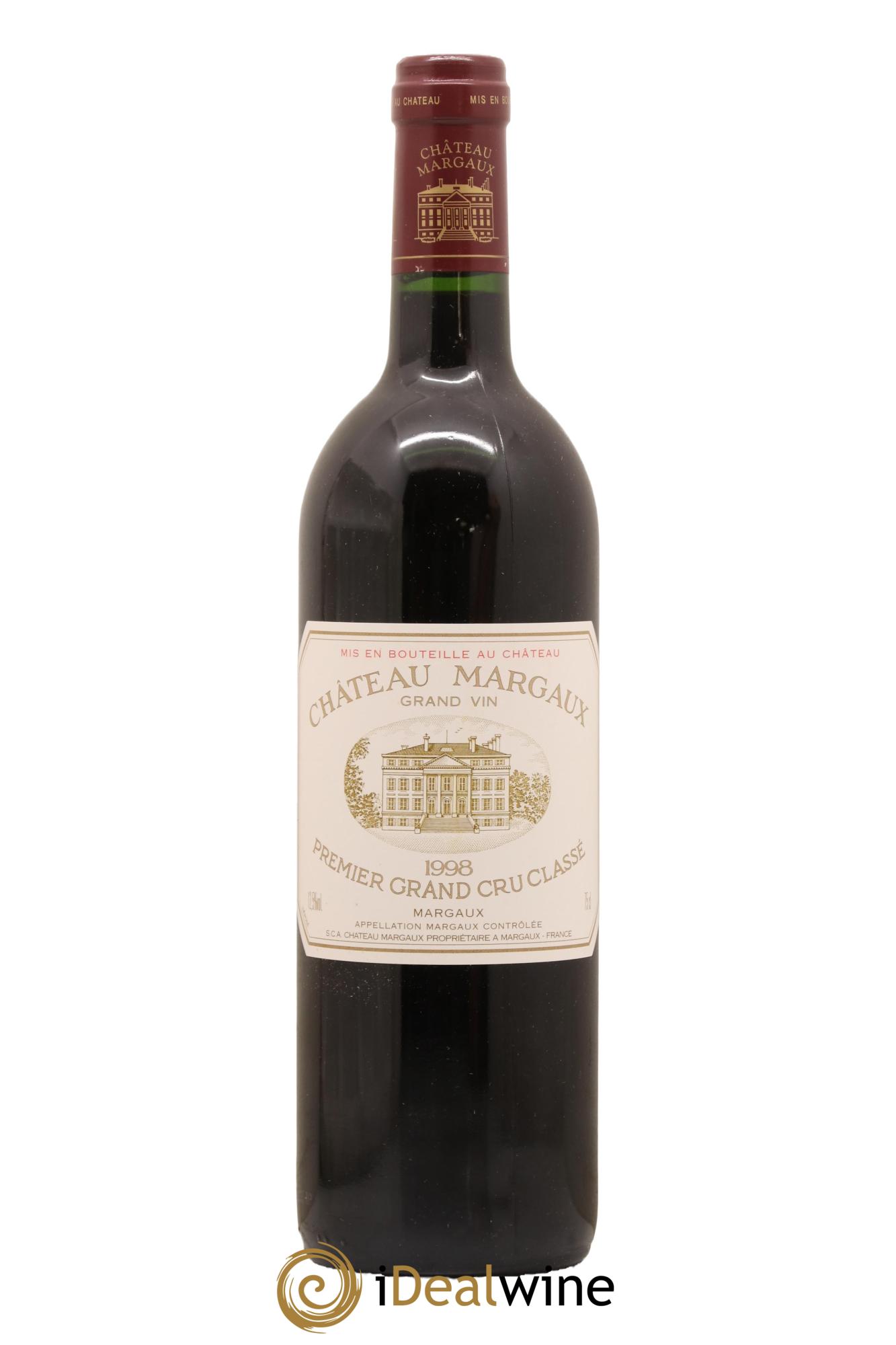 Château Margaux 1er Grand Cru Classé 1998 - Lot de 1 bouteille - 0
