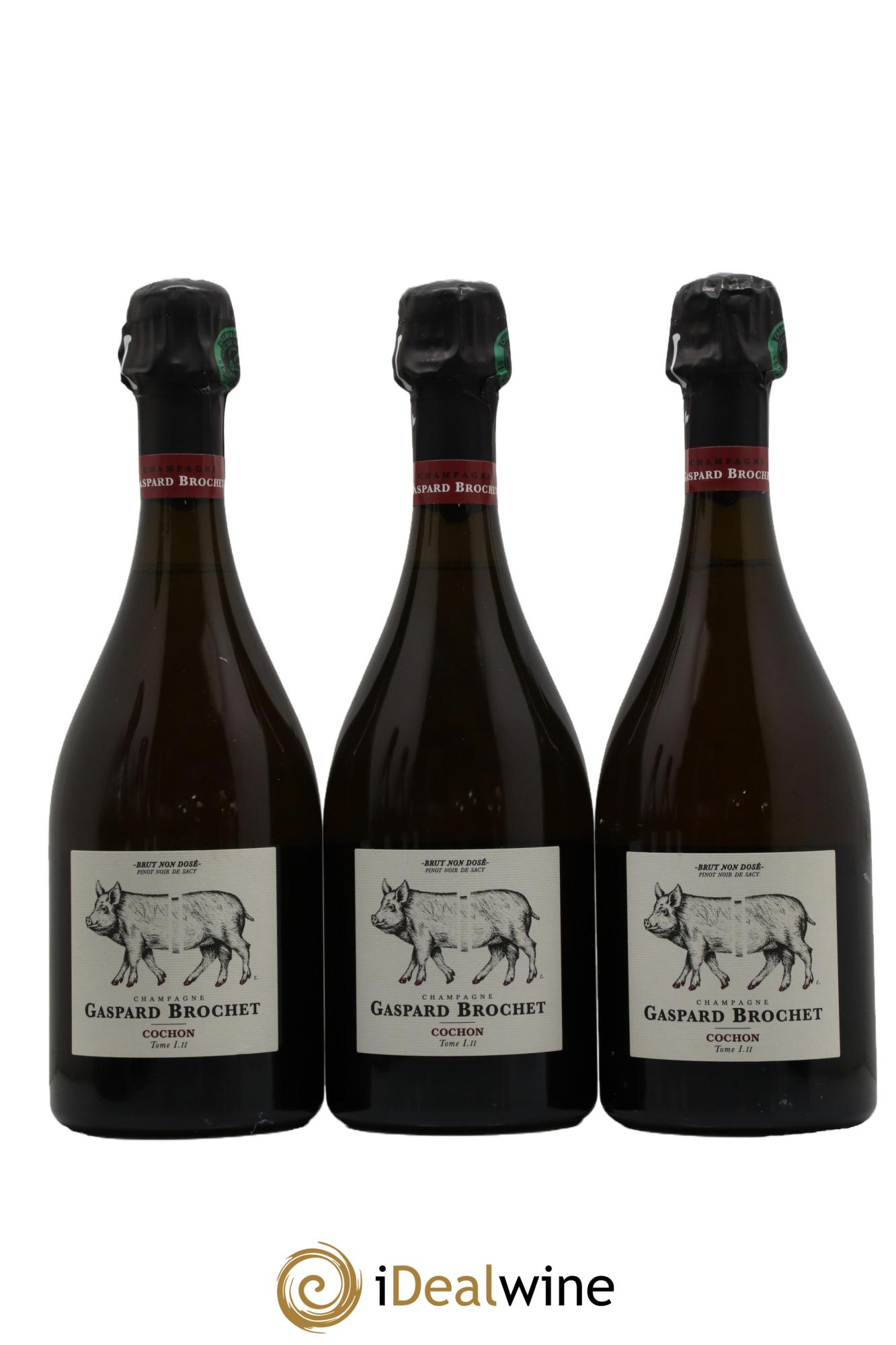 Champagne Cochon Tome I.II Gaspard Brochet - Lot de 3 bouteilles - 0