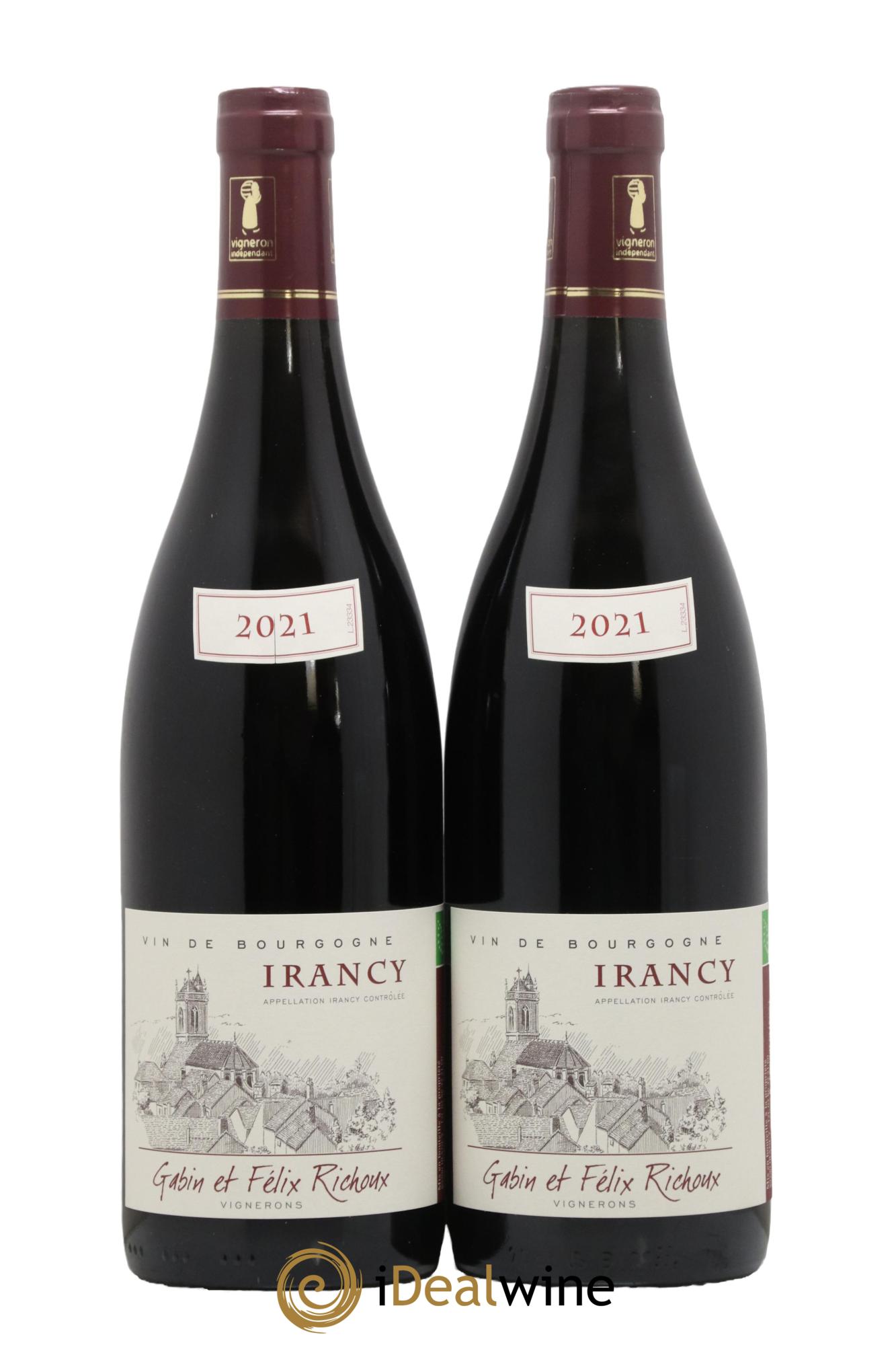 Irancy Domaine Gabin et Felix Richoux 2021 - Lot de 2 bouteilles - 0