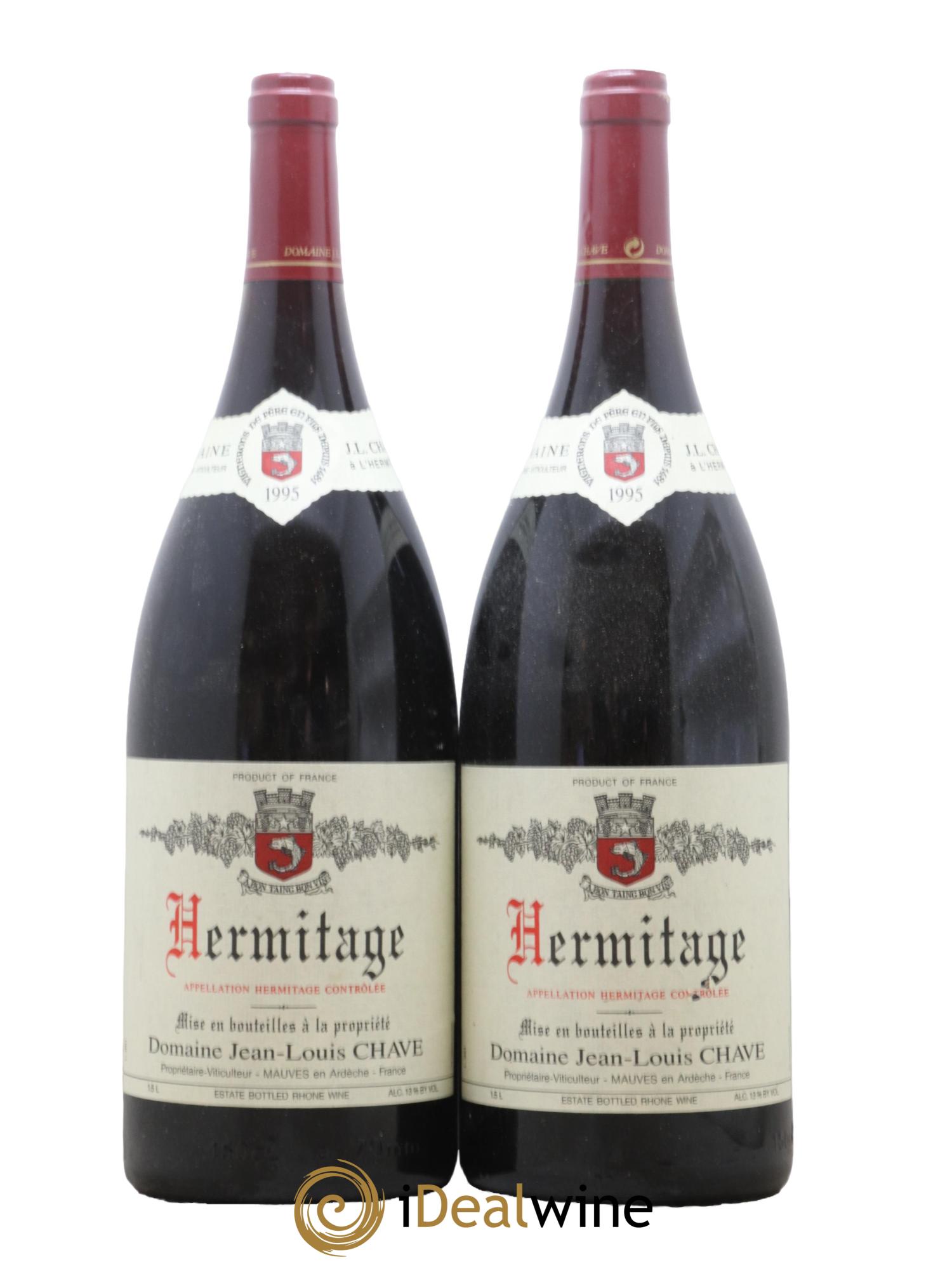 Hermitage Jean-Louis Chave 1995 - Posten von 2 Magnum - 0